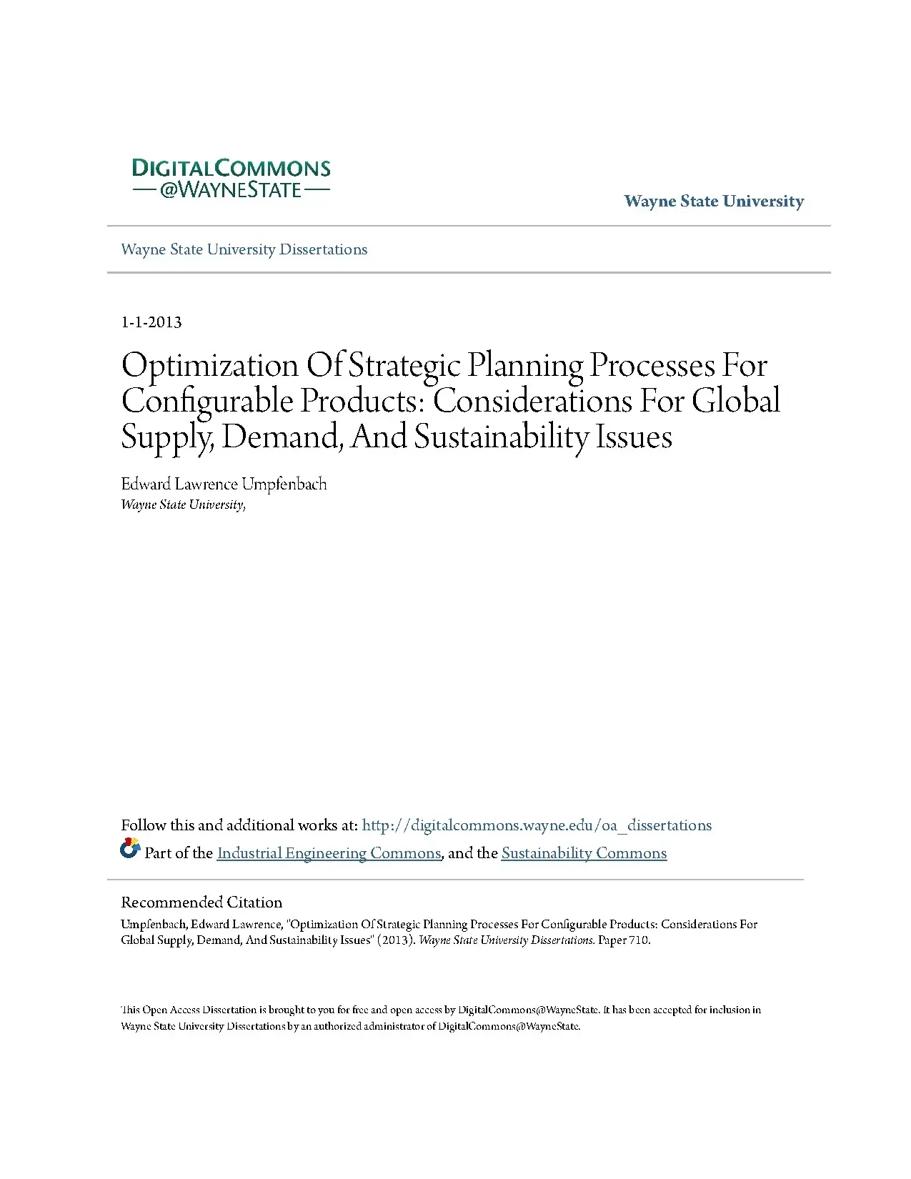 Optimization of strategic planning processes for configurabl