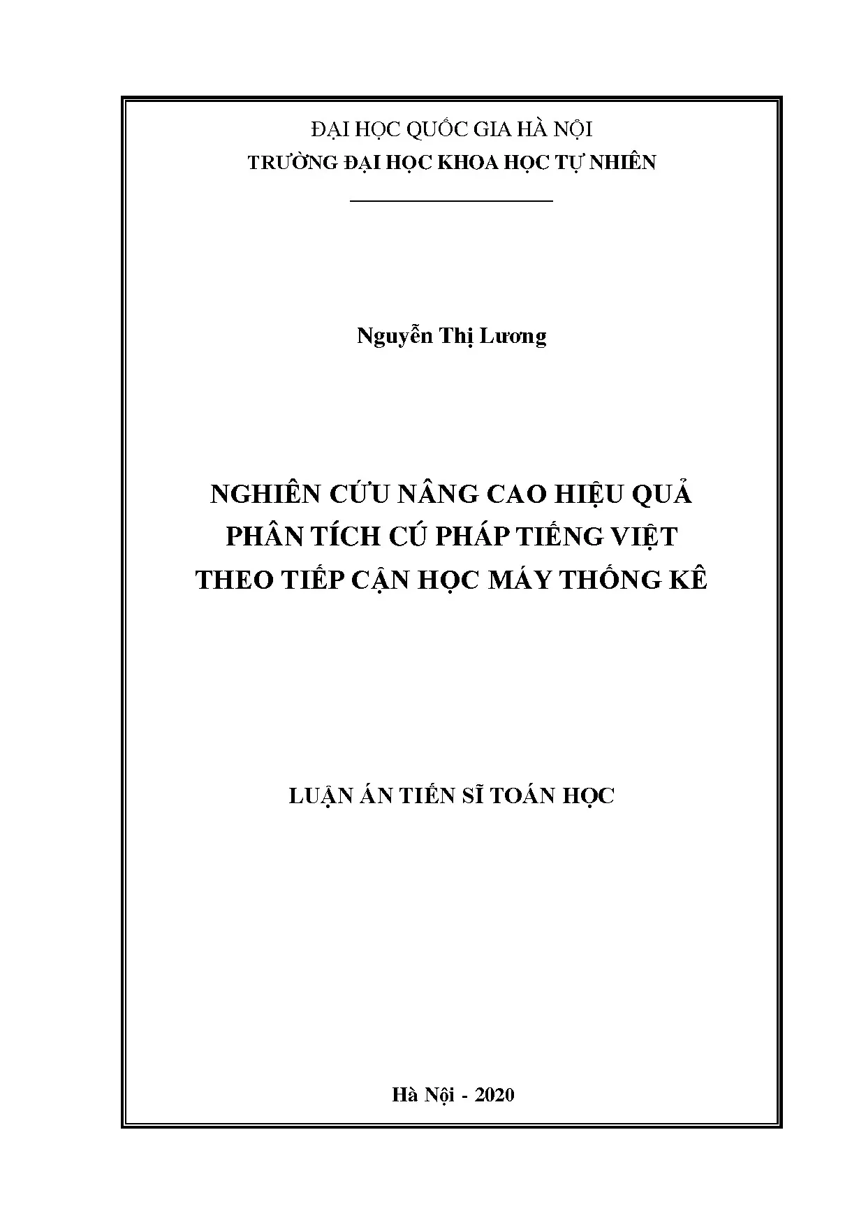 Nâng cao hiệu quả phân tích cú pháp tiếng Việt theo học máy thống kê