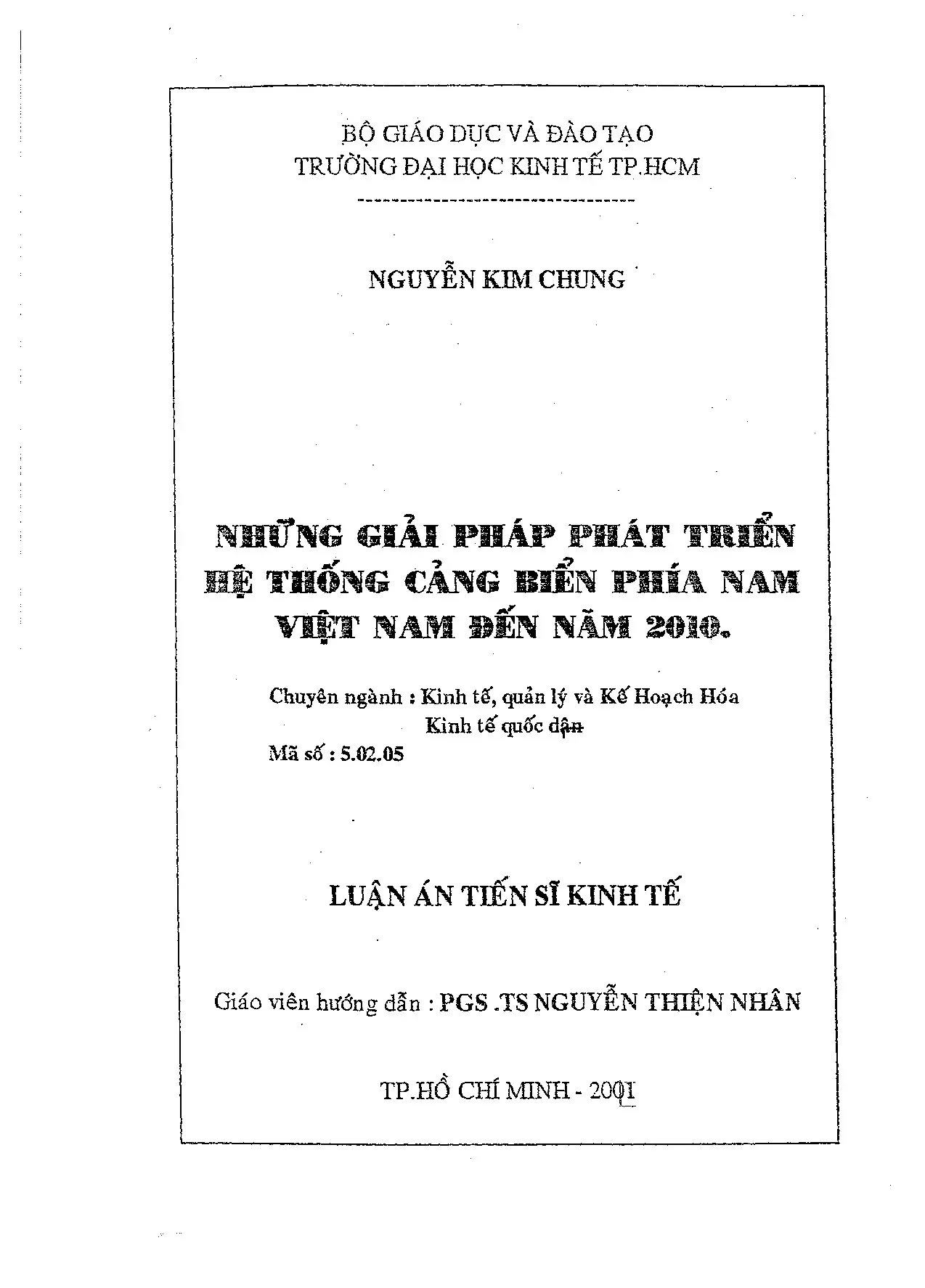 Luận văn thạc sĩ ueh những giải pháp phát triển hệ thống cản