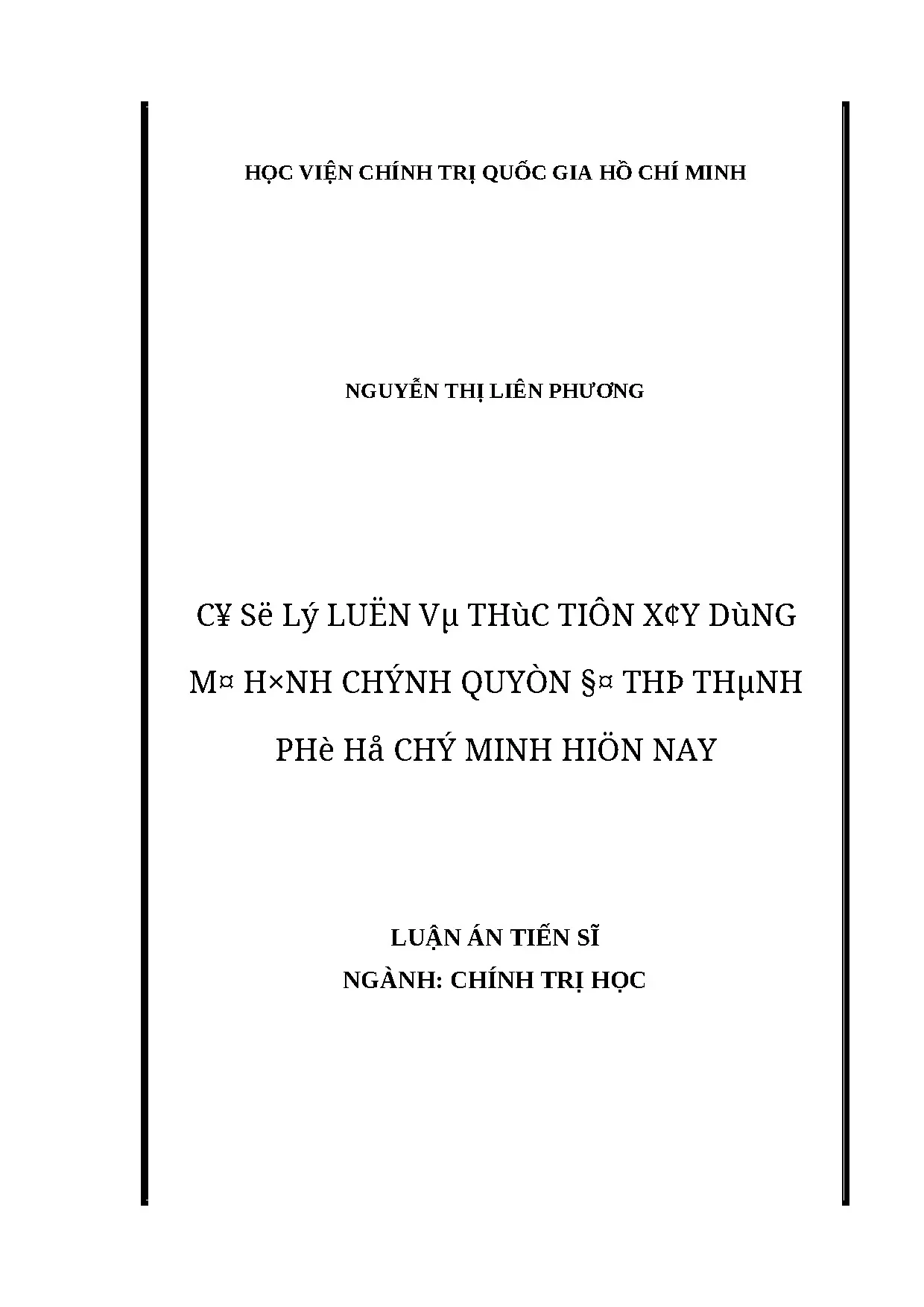 Mô hình Chính quyền Đô thị TP.HCM: Lý luận và Thực tiễn