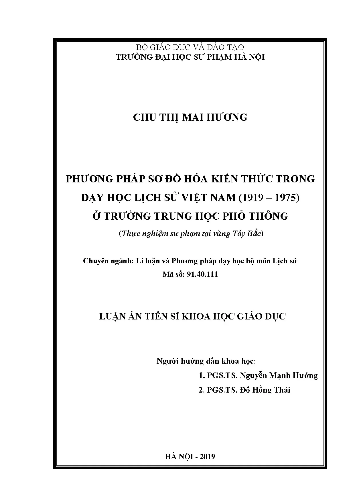 Luận án tiến sĩ phương pháp sơ đồ hóa kiến thức trong dạy họ