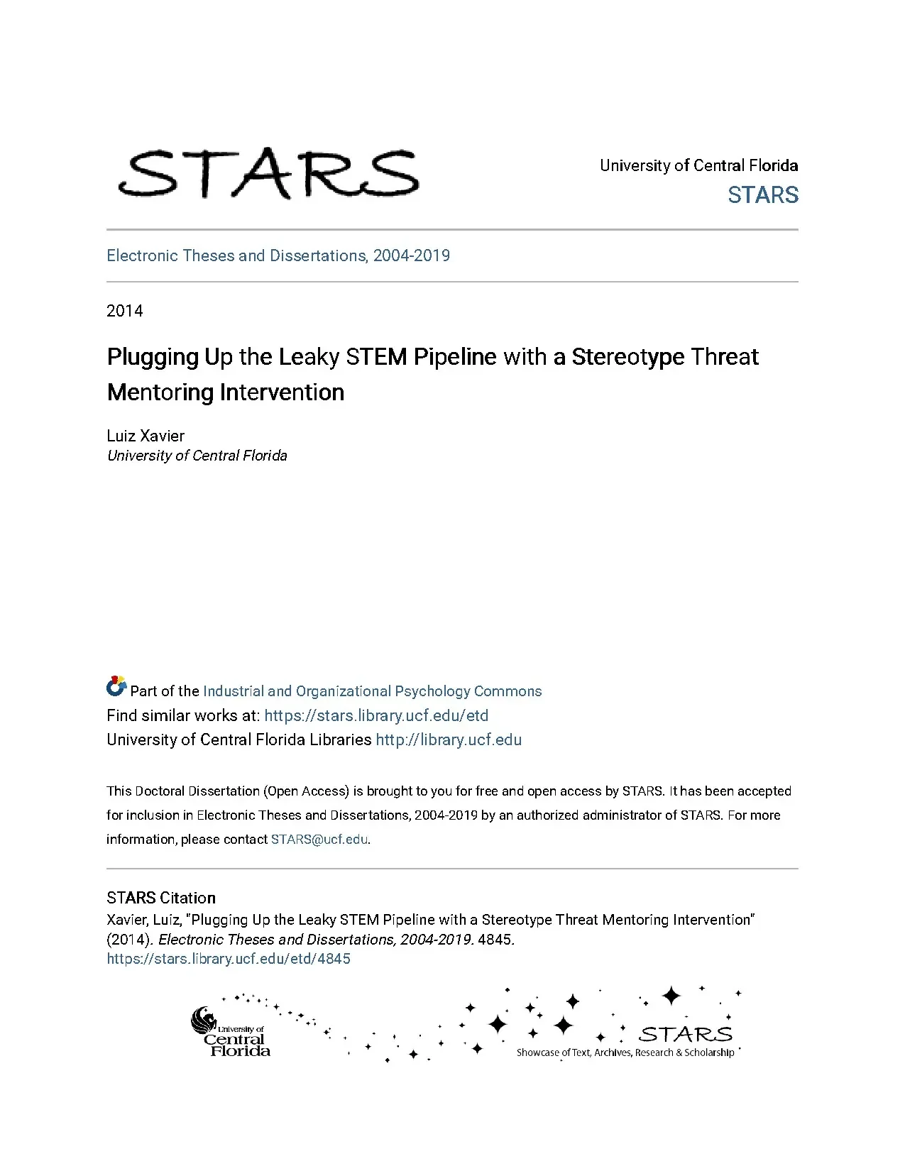 Plugging up the leaky stem pipeline with a stereotype threat