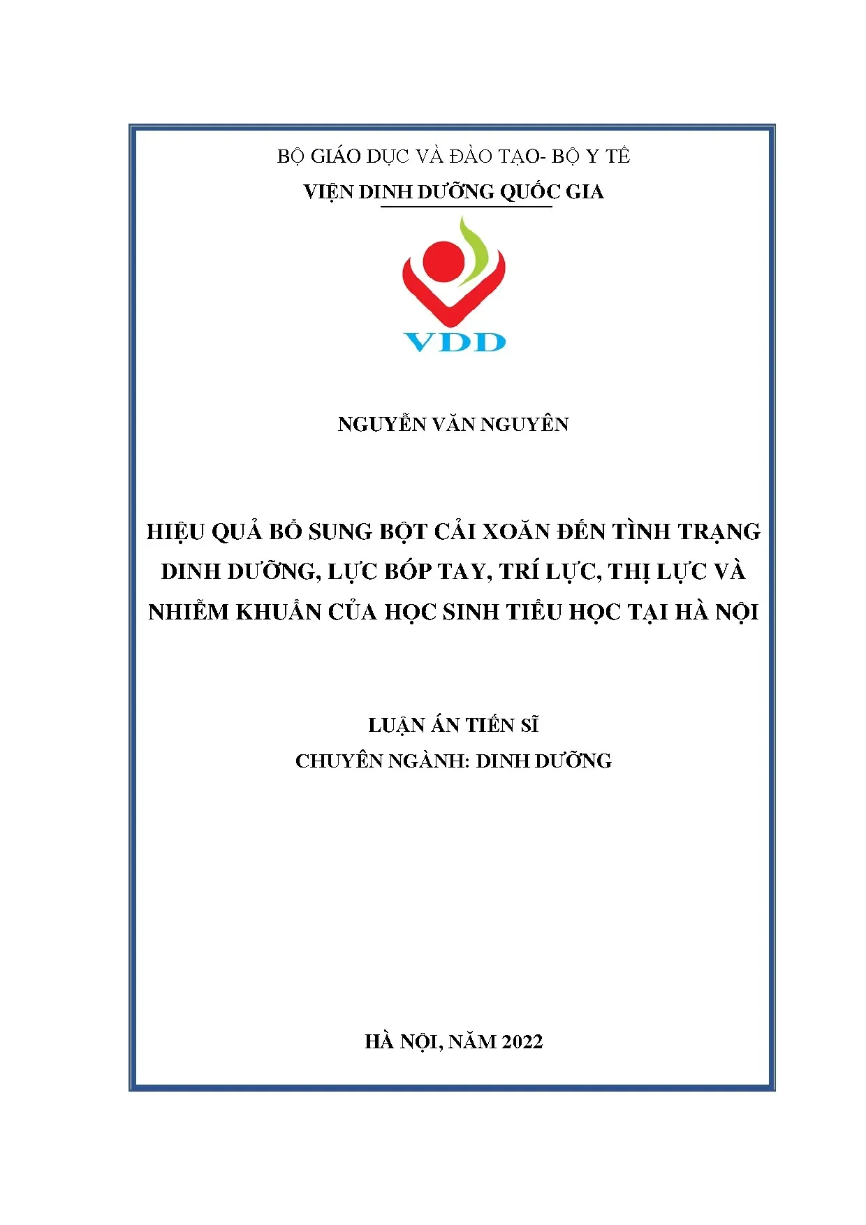 Bột cải xoăn cải thiện sức khỏe học sinh tiểu học Hà Nội