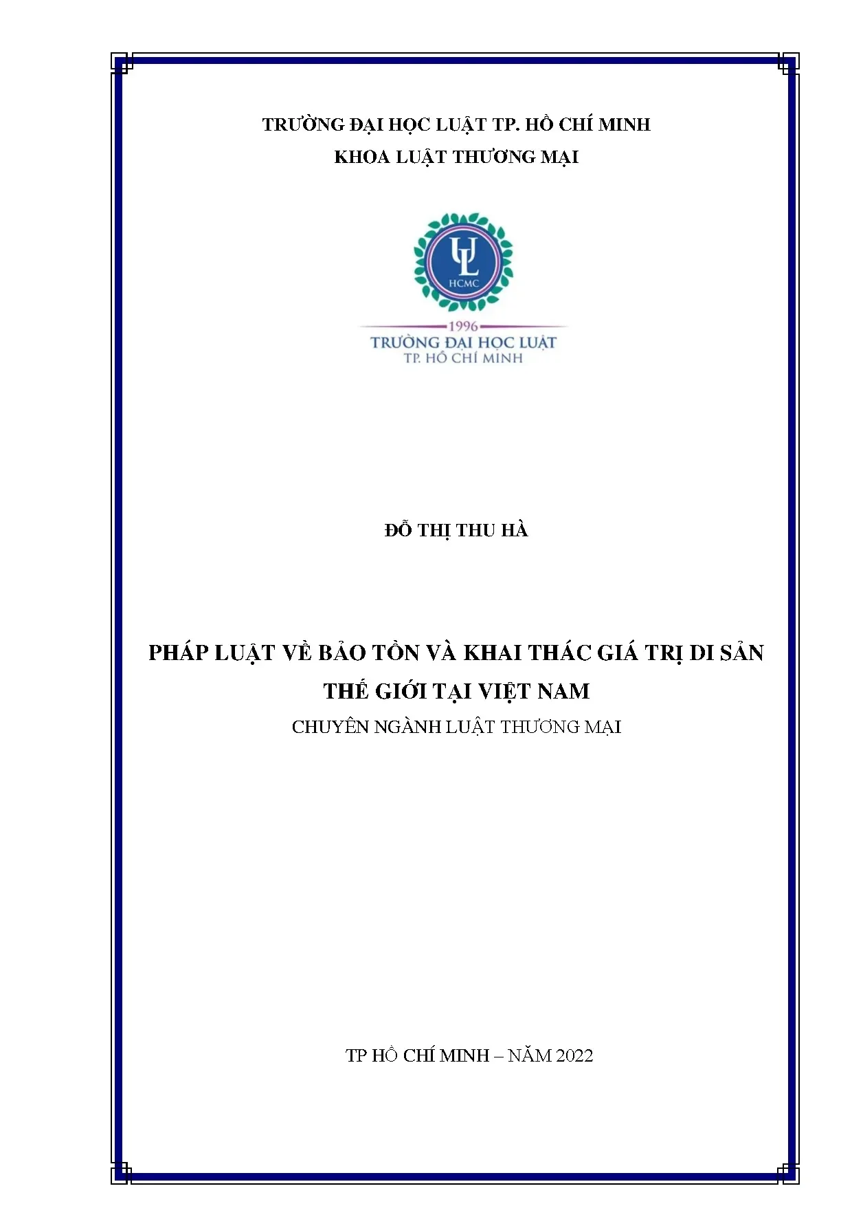 Pháp luật Bảo tồn & Khai thác Di sản Thế giới tại Việt Nam
