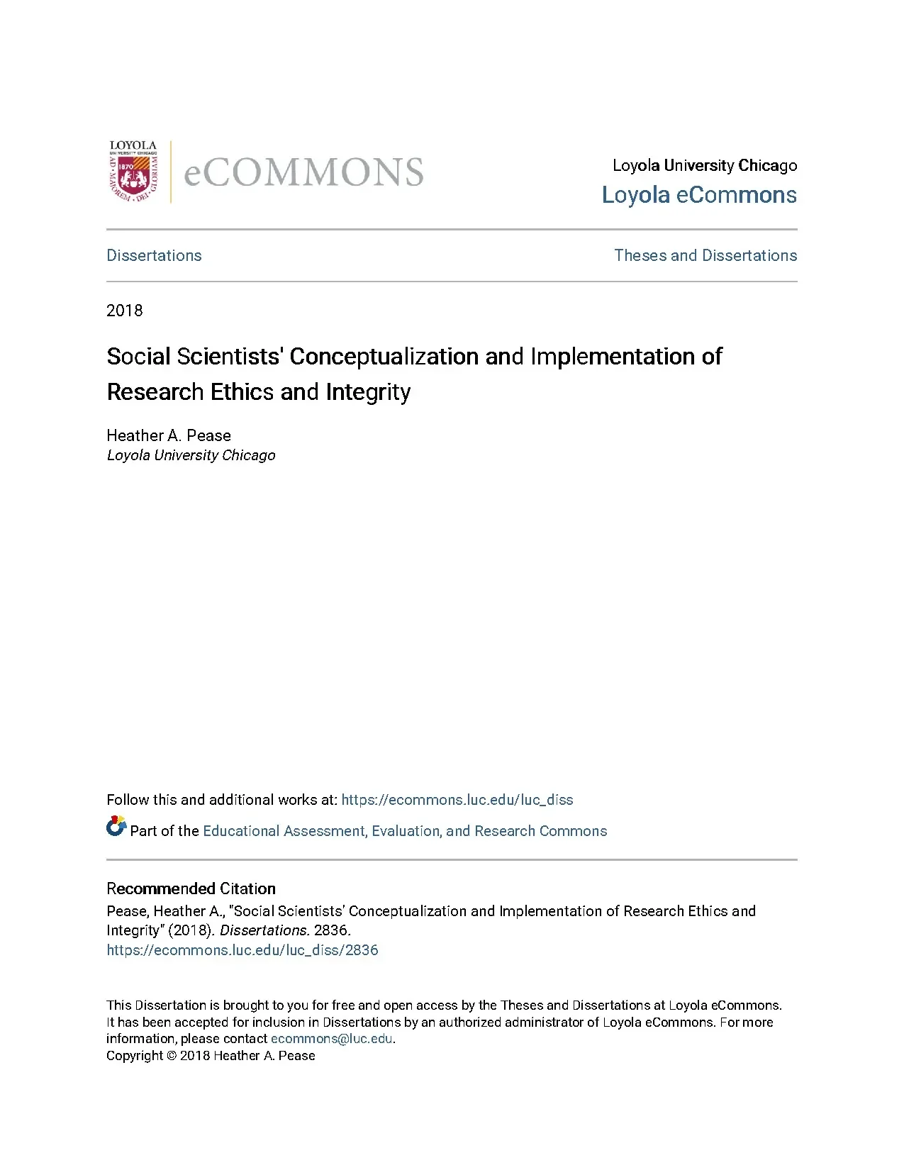 Social scientists conceptualization and implementation of re