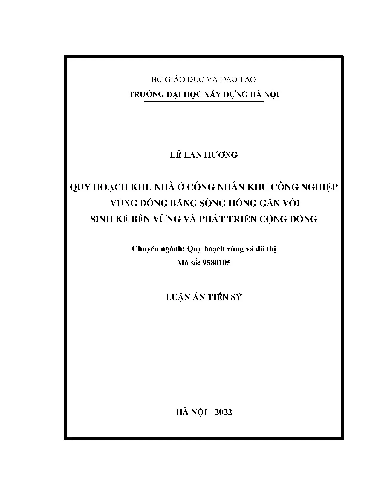 Quy hoạch khu nhà ở công nhân KCN ĐBSH gắn sinh kế bền vững