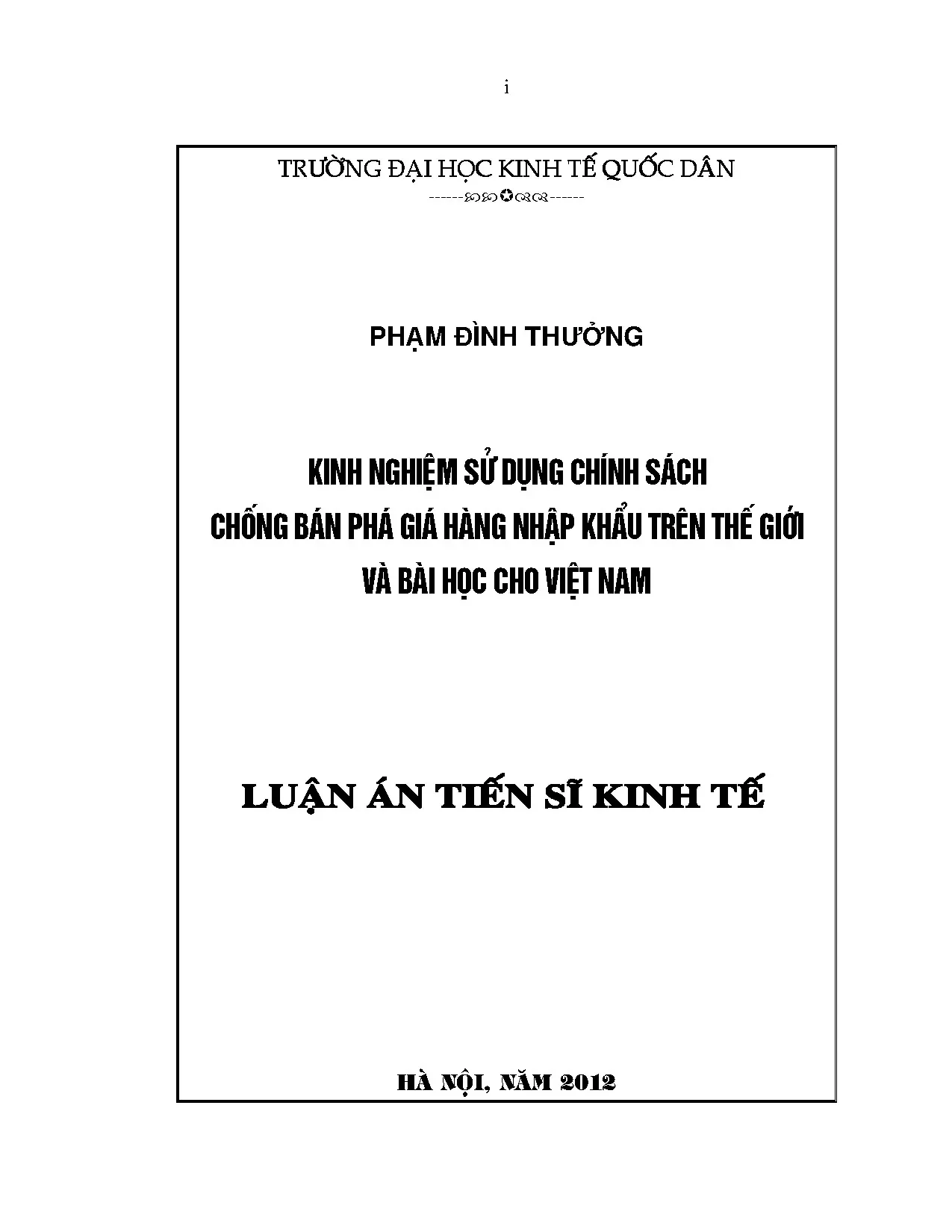 Chống bán phá giá hàng nhập khẩu: Kinh nghiệm quốc tế và bài học cho Việt Nam