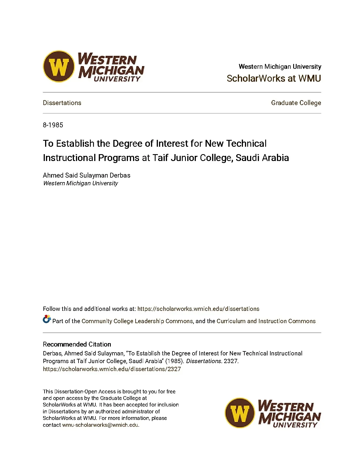 To establish the degree of interest for new technical instru