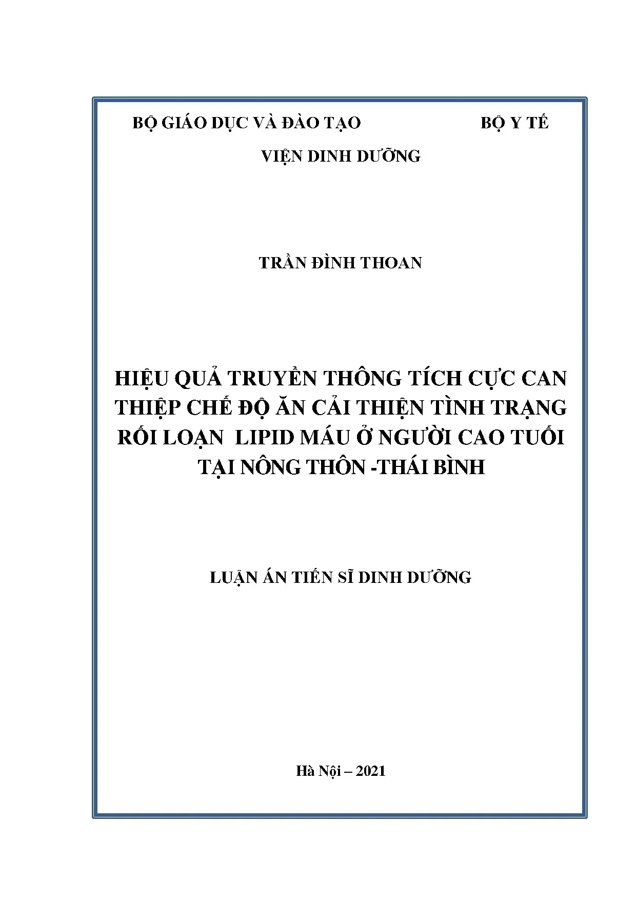 Truyền thông tích cực cải thiện rối loạn lipid máu ở người cao tuổi