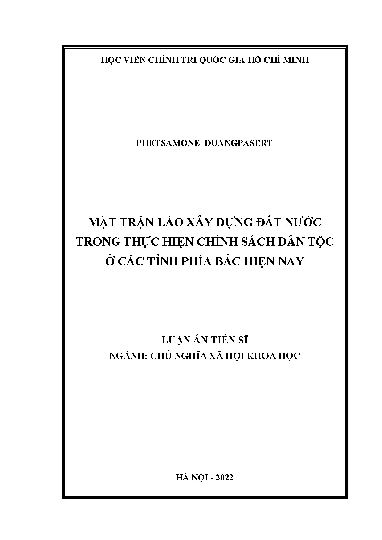 Mặt trận Lào thực hiện chính sách dân tộc tỉnh Bắc Lào