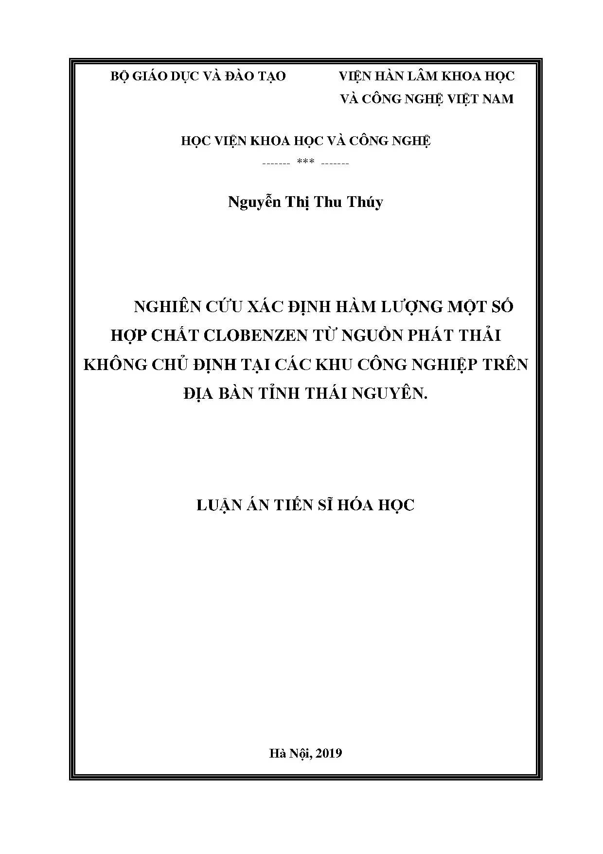Luận án tiến sĩ nghiên cứu xác định hàm lượng một số hợp chấ