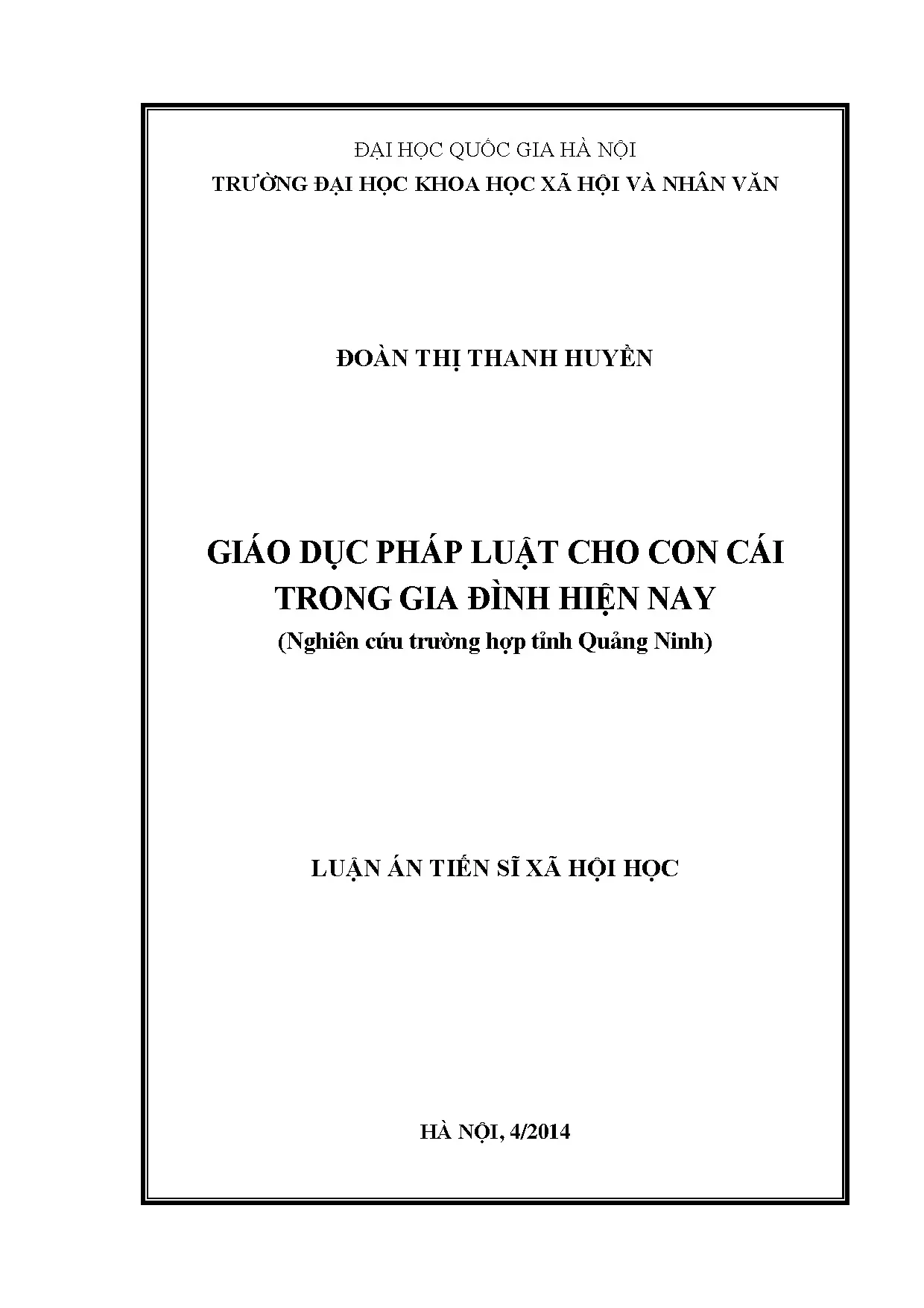 Giáo dục pháp luật cho con cái trong gia đình hiện nay