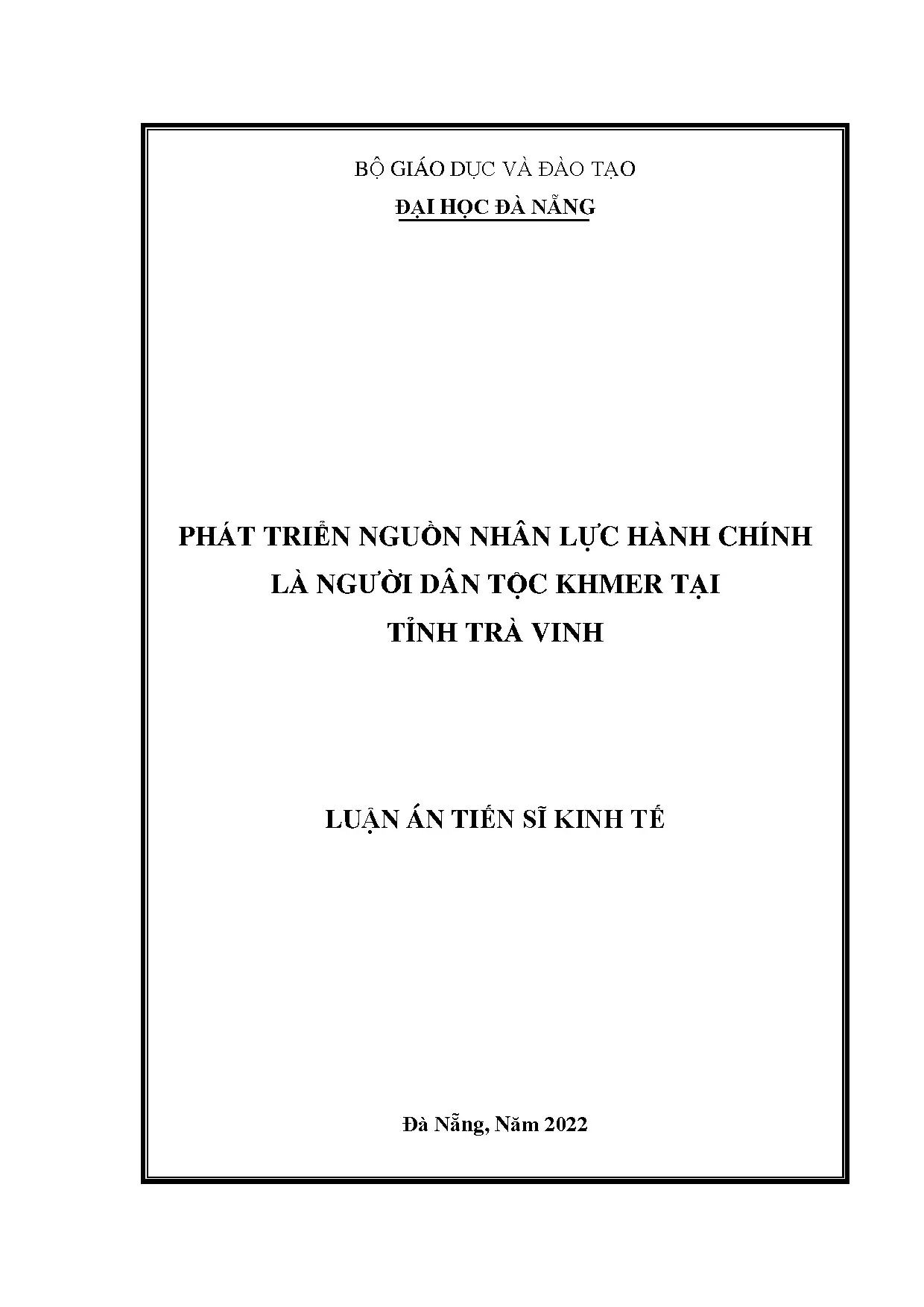 Phát triển nguồn nhân lực hành chính là người dân tộc khmer
