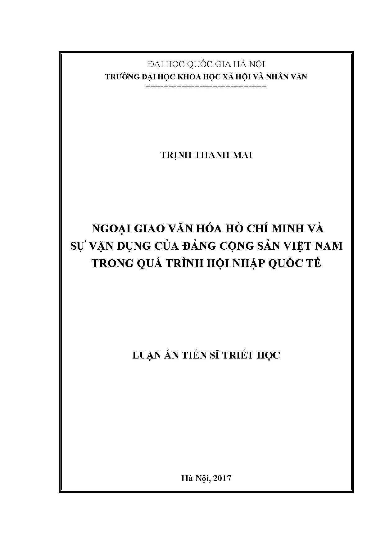 Ngoại giao văn hóa Hồ Chí Minh và vai trò của Đảng Cộng sản Việt Nam