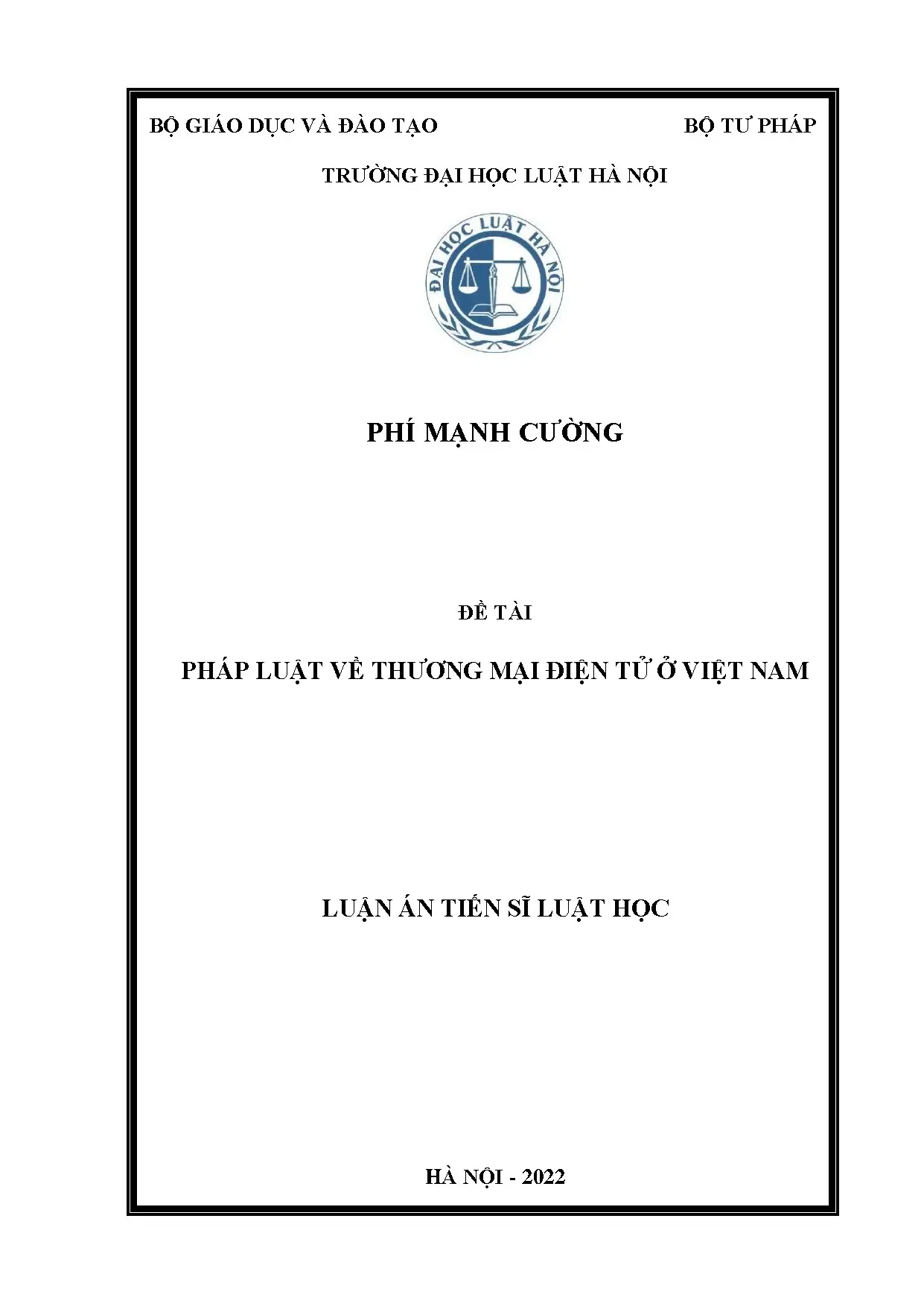 Nghiên cứu pháp luật thương mại điện tử ở Việt Nam