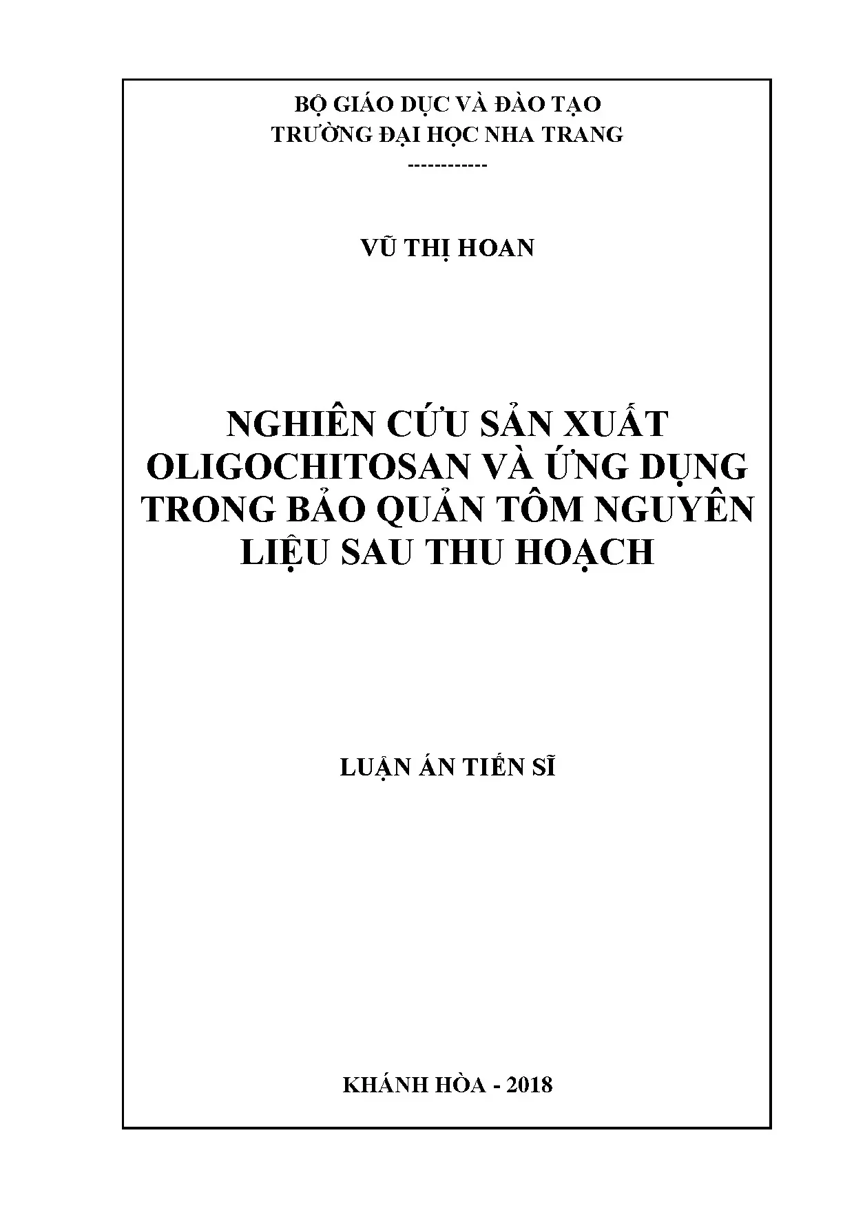 Sản xuất oligochitosan bảo quản tôm