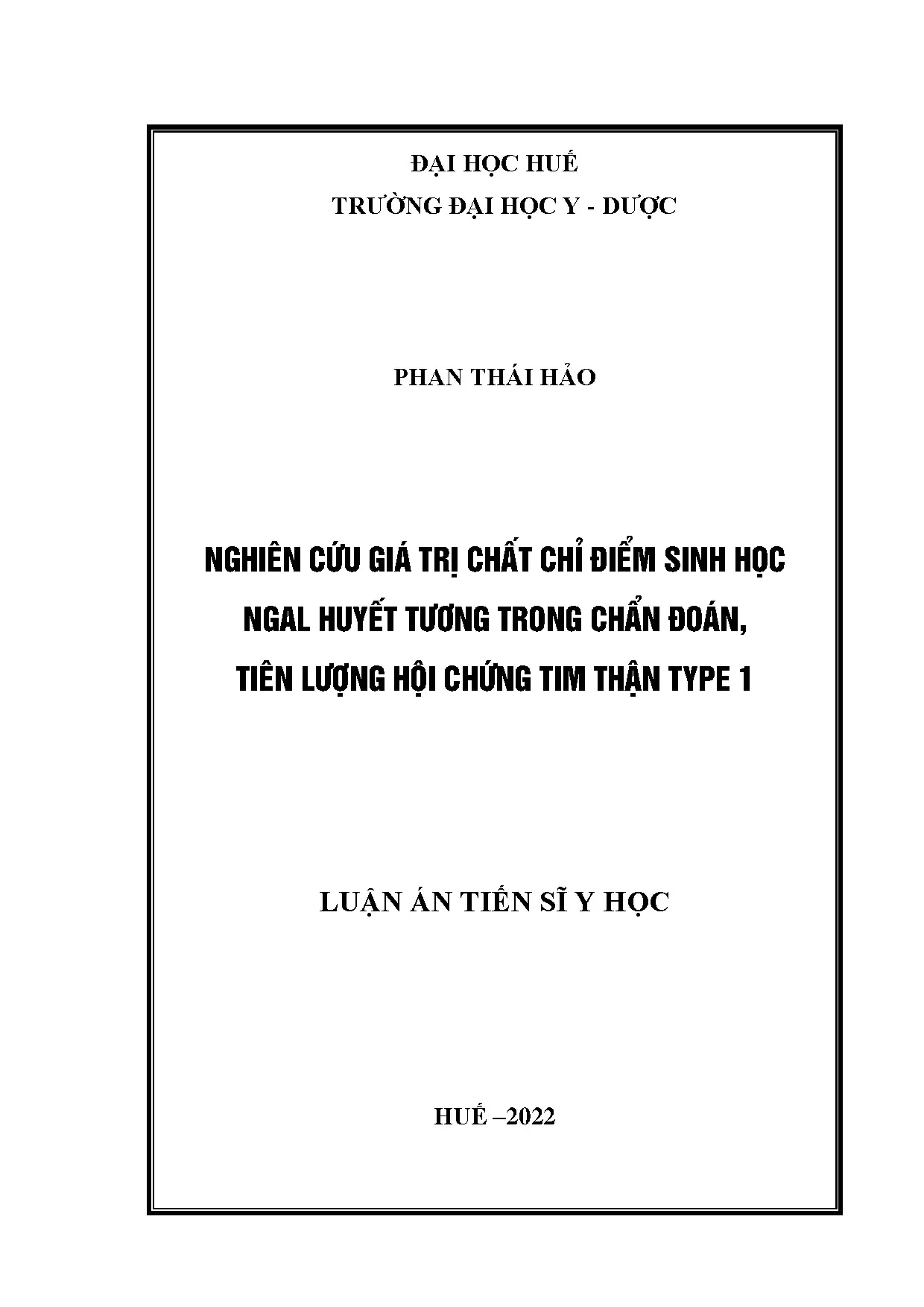 NGAL huyết tương chẩn đoán, tiên lượng hội chứng tim thận type 1