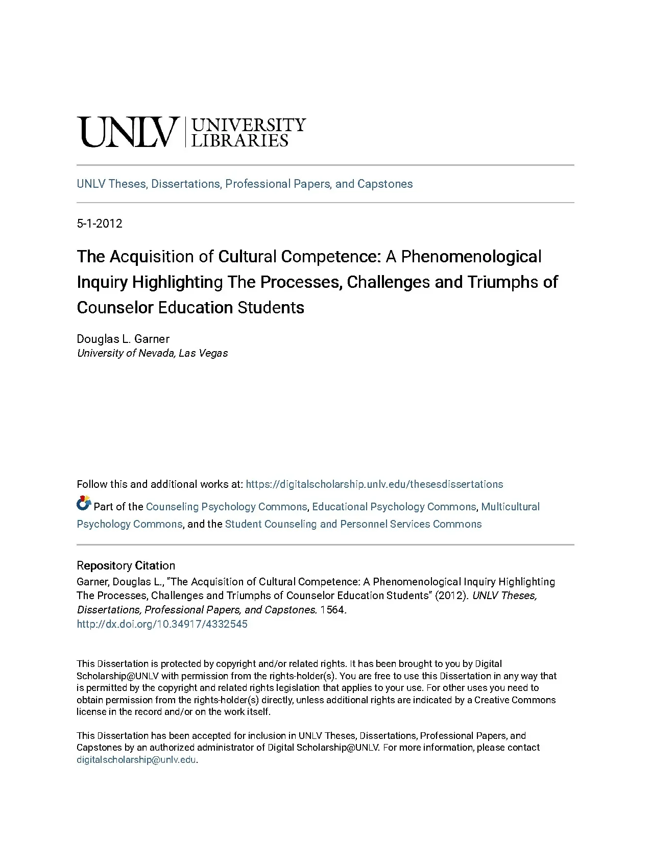 The acquisition of cultural competence a phenomenological in