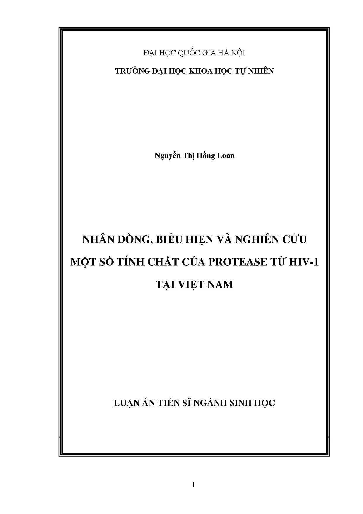 Nghiên cứu biểu hiện protease HIV-1 tái tổ hợp tại Việt Nam