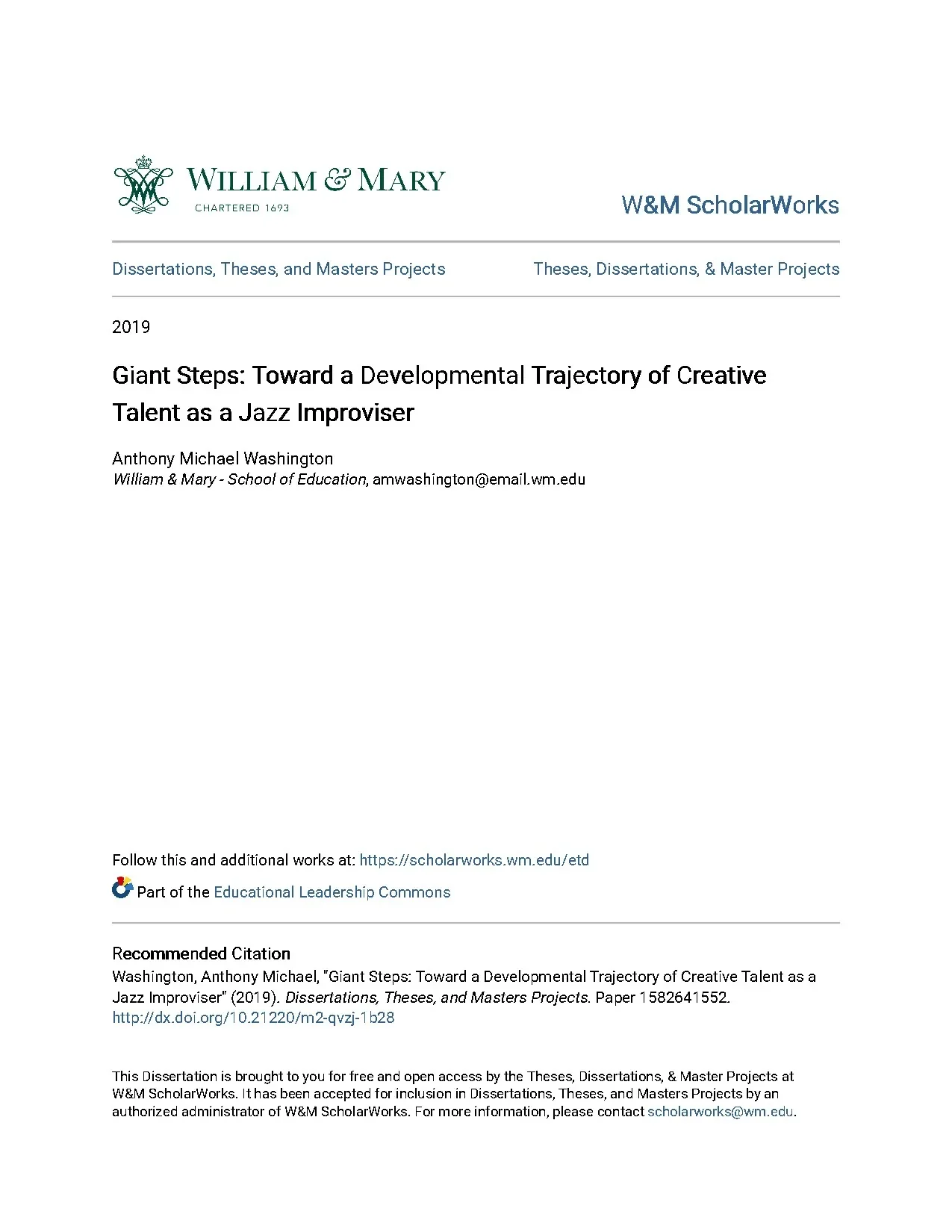 Giant steps toward a developmental trajectory of creative ta