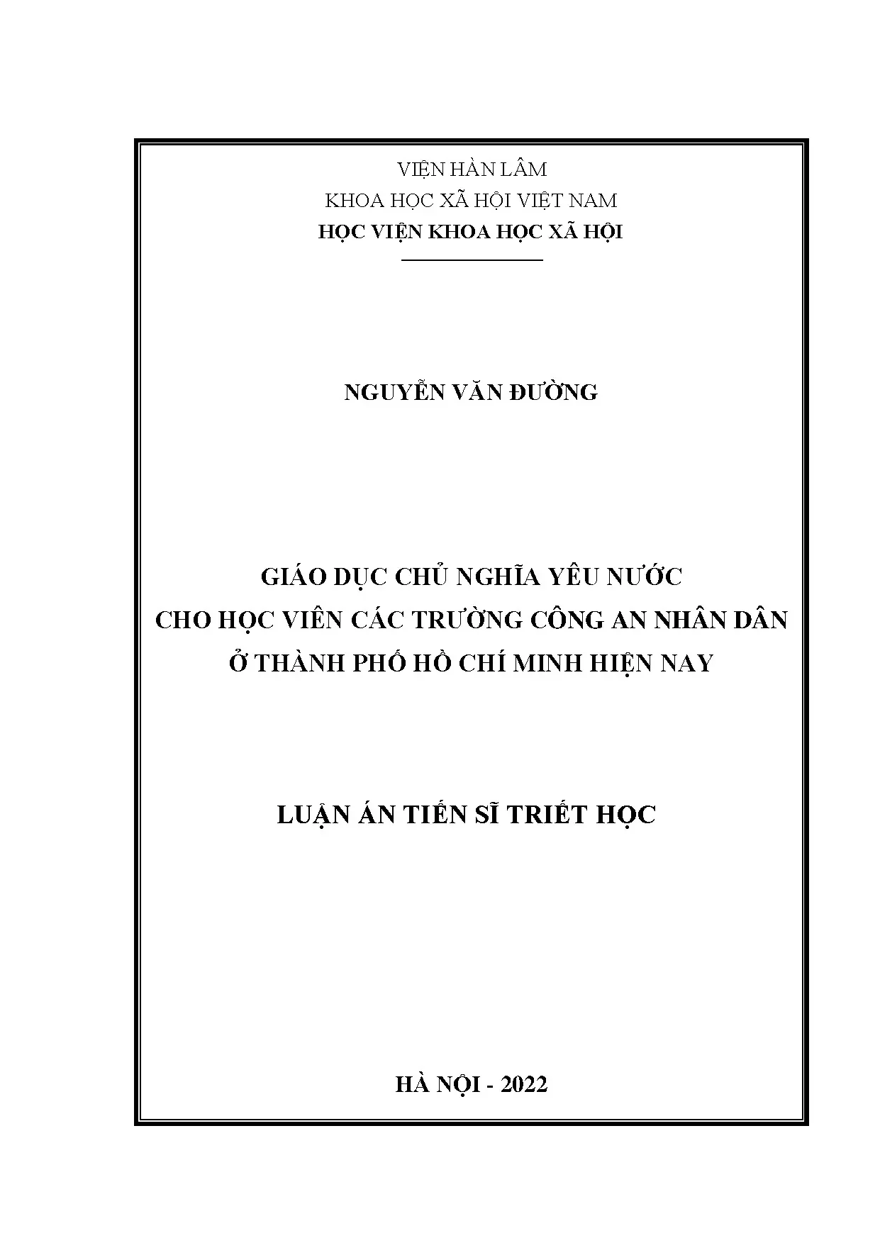 Giáo dục yêu nước cho học viên Công an TP.HCM