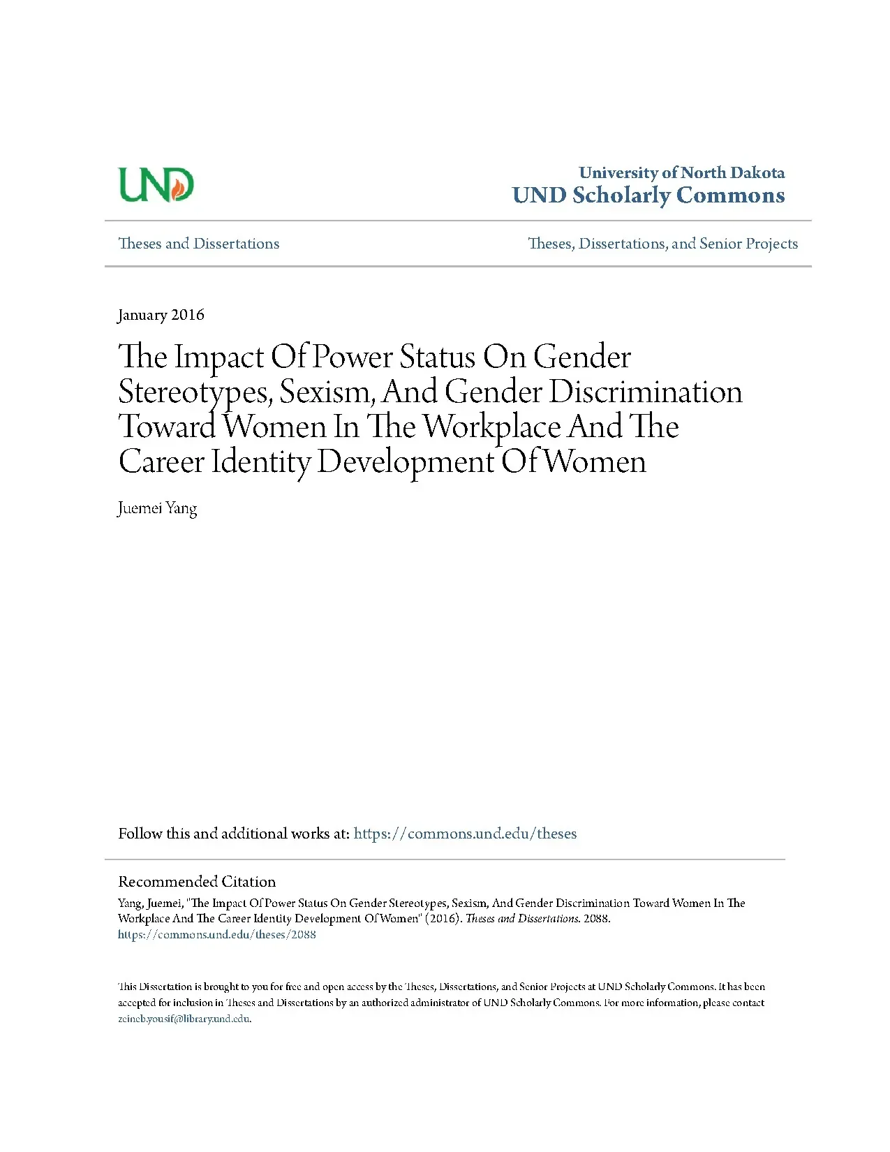 The impact of power status on gender stereotypes sexism and
