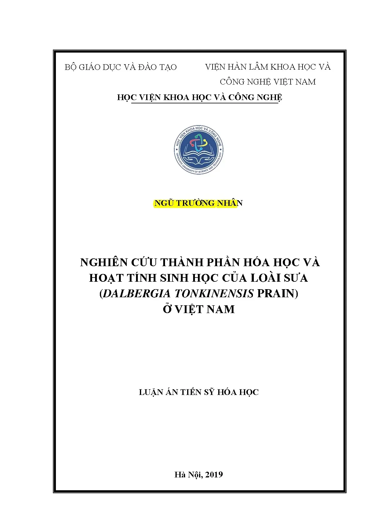 Nghiên cứu Sưa (Dalbergia tonkinensis Prain): Hóa học & Hoạt tính