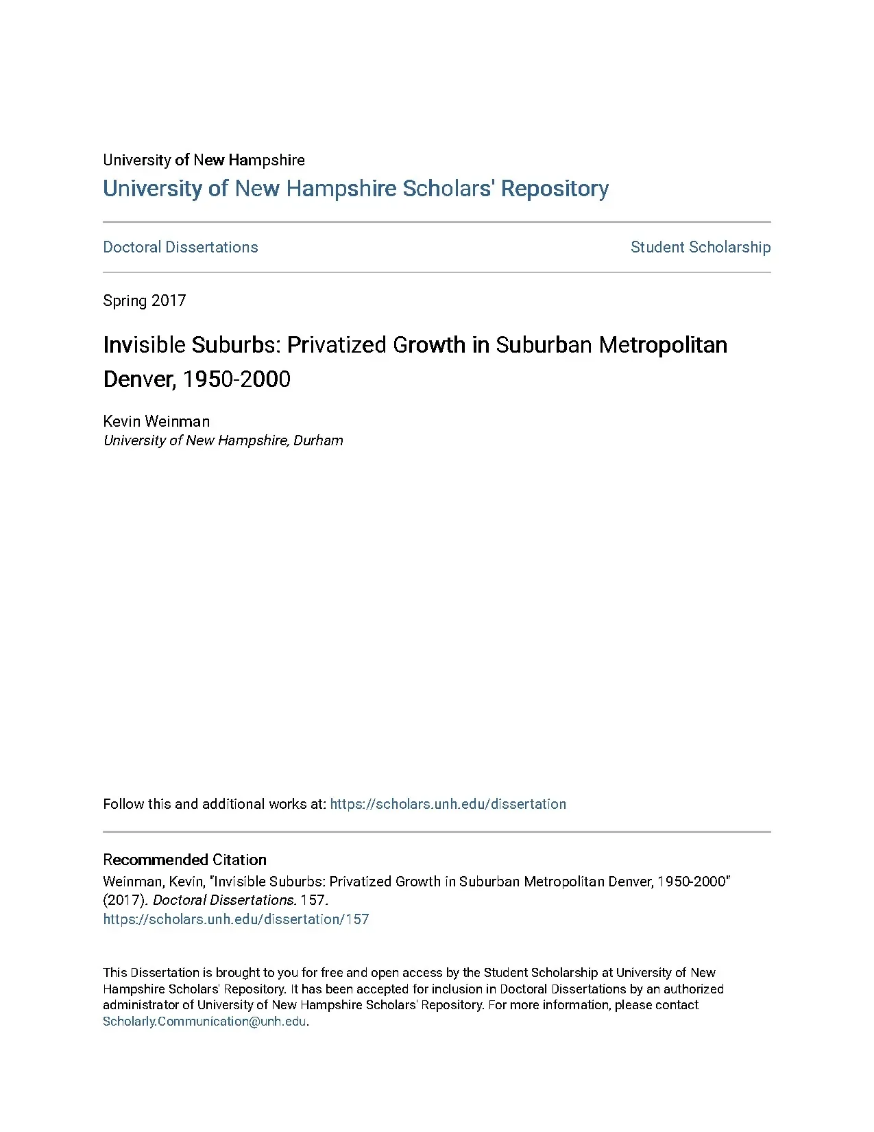 Invisible suburbs privatized growth in suburban metropolitan