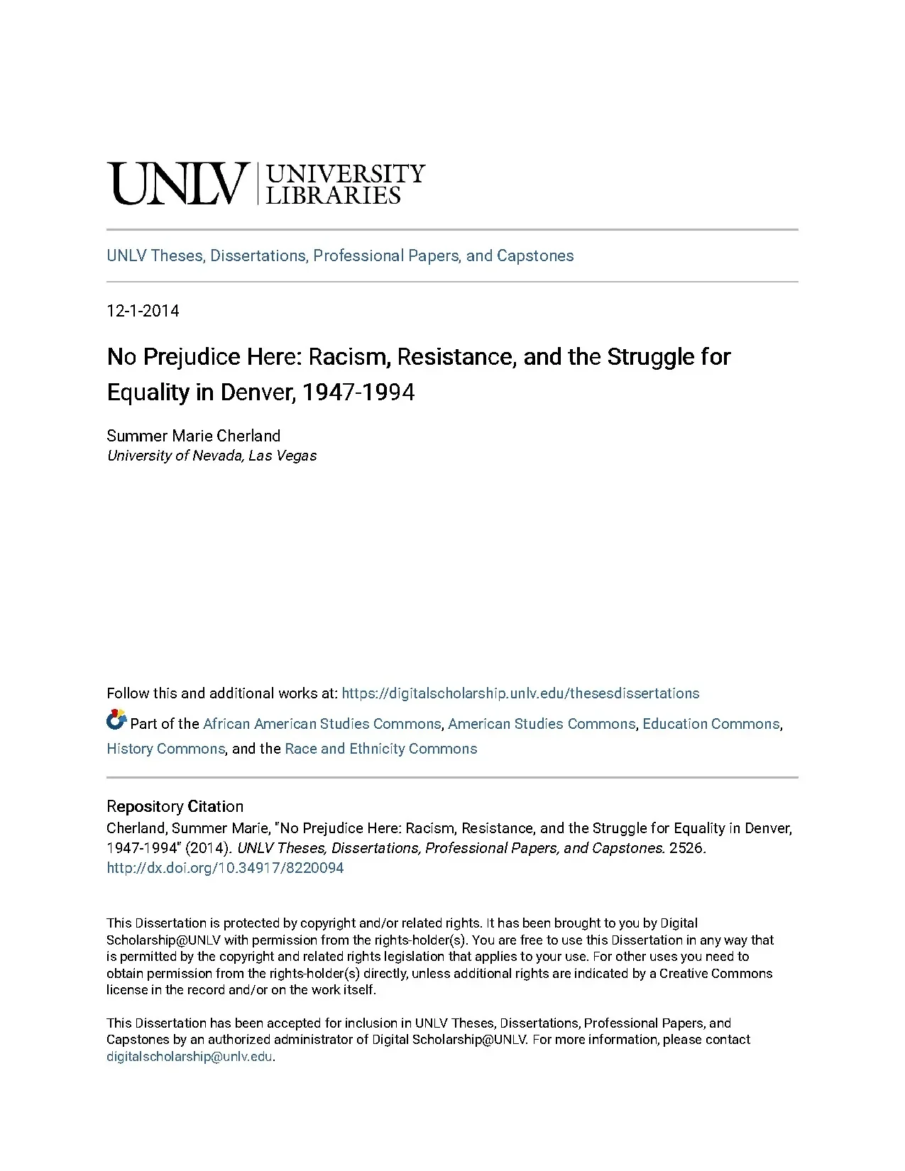 No prejudice here racism resistance and the struggle for equ