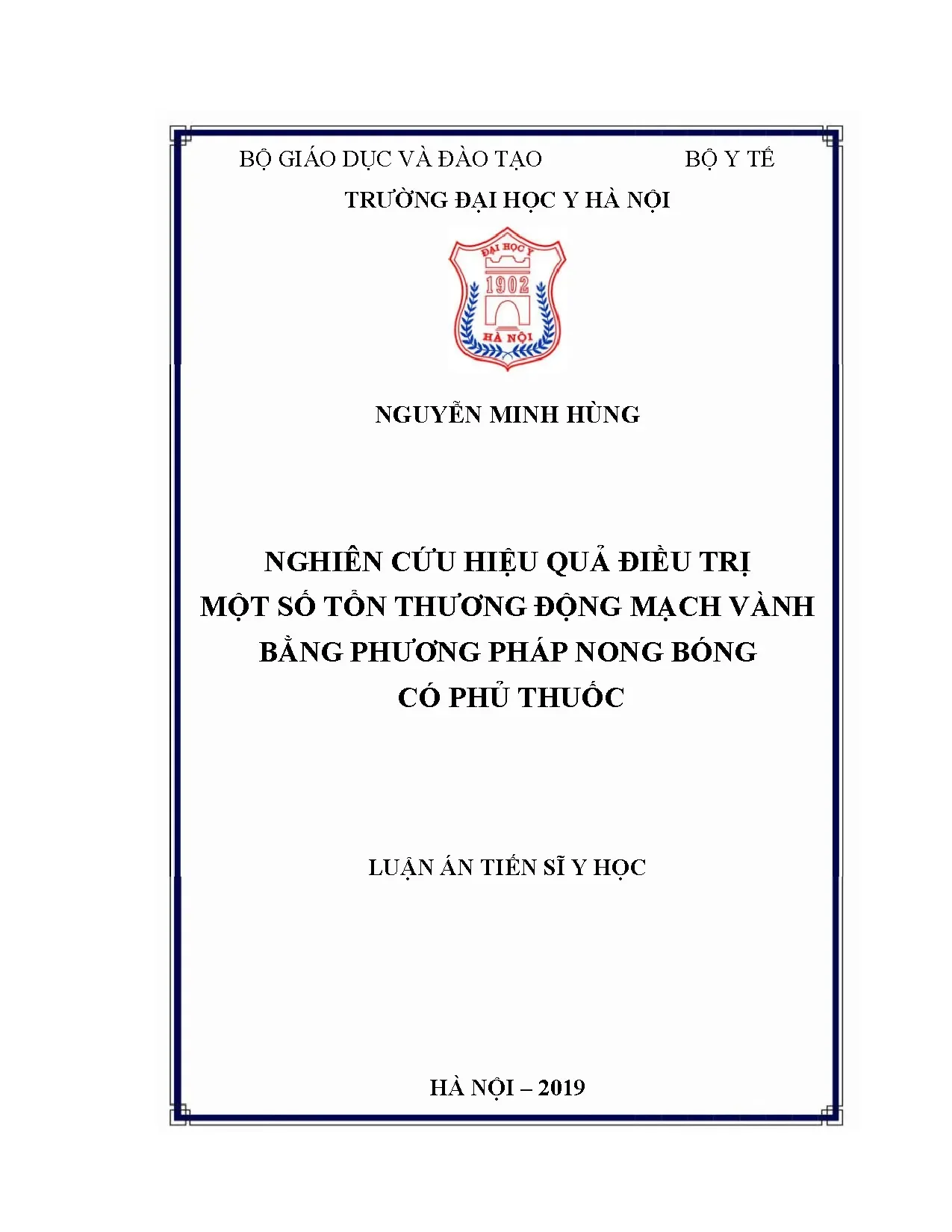 Luận án tiến sĩ nghiên cứu hiệu quả điều trị một số tổn thươ
