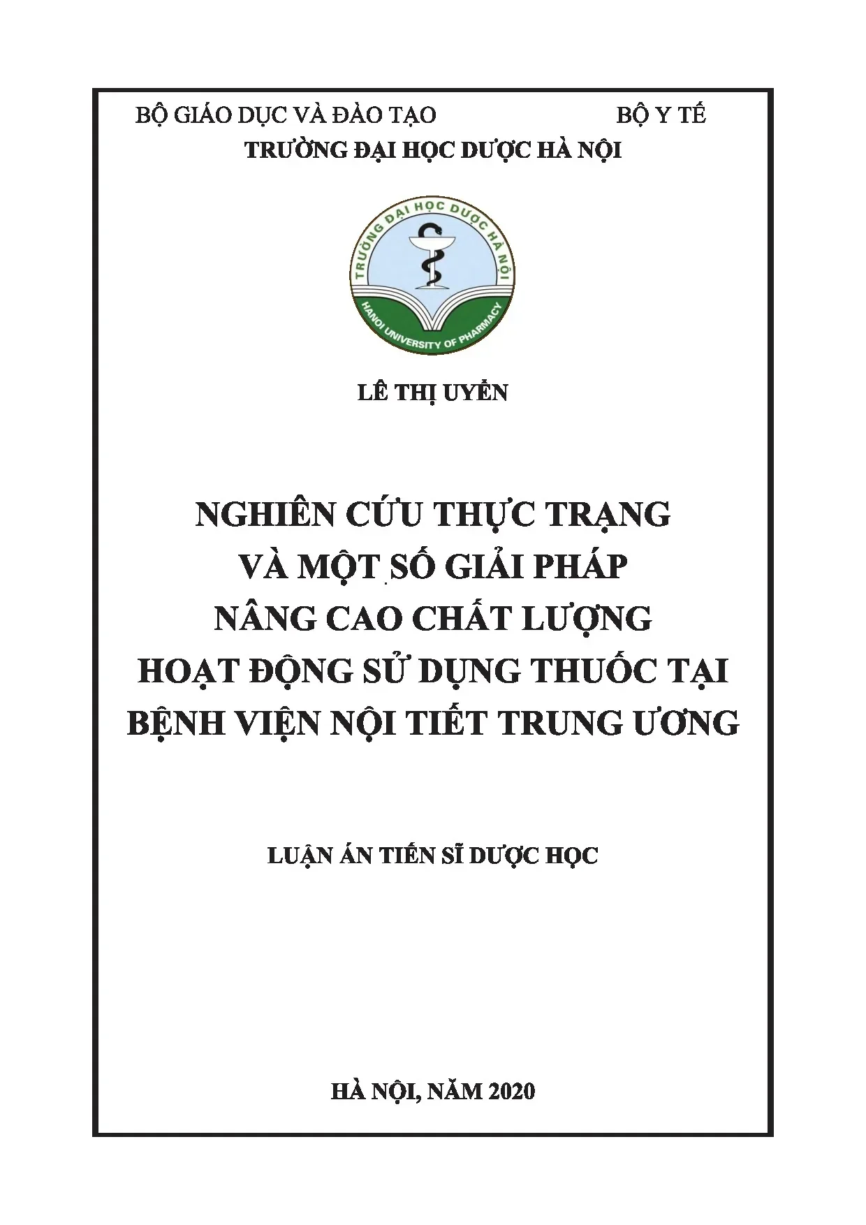 Nâng cao chất lượng sử dụng thuốc tại Bệnh viện Nội tiết Trung ương
