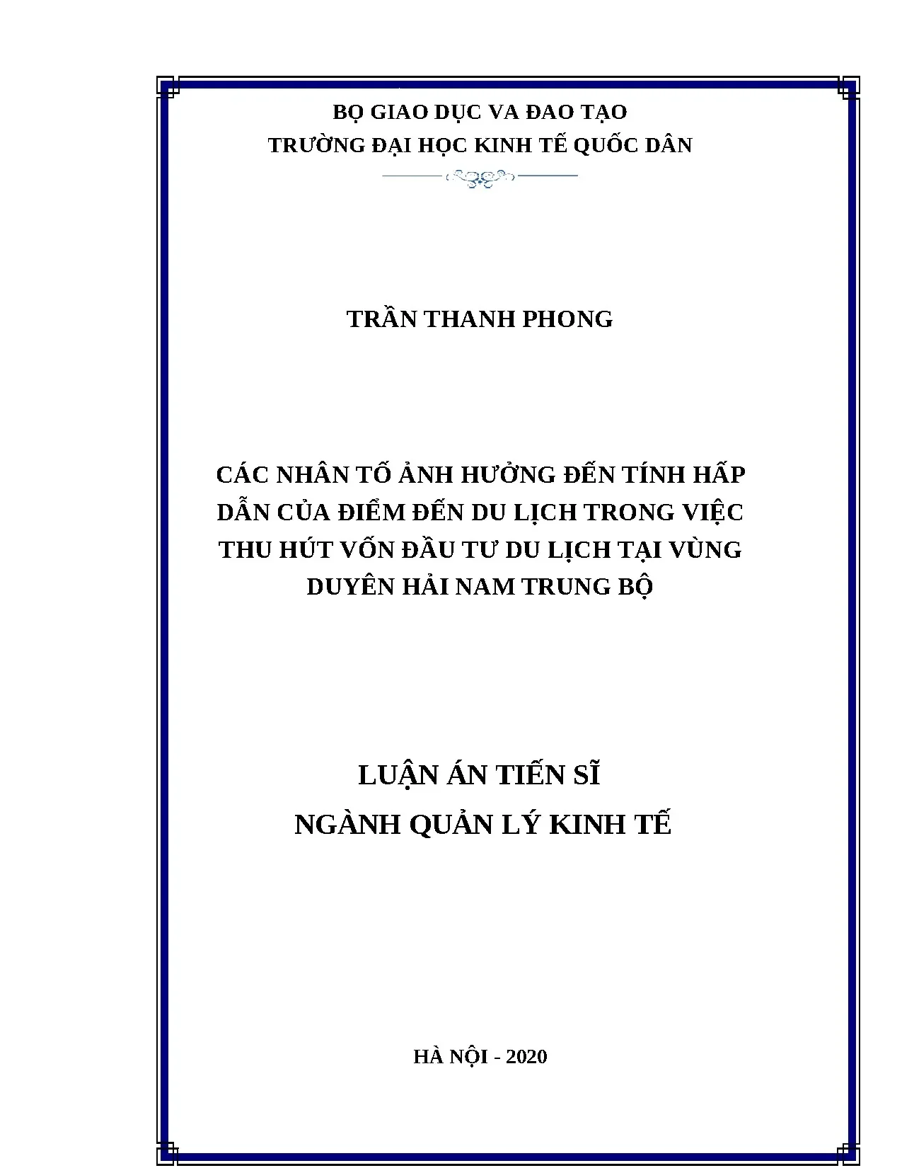 Yếu tố thu hút đầu tư du lịch Duyên hải Nam Trung Bộ