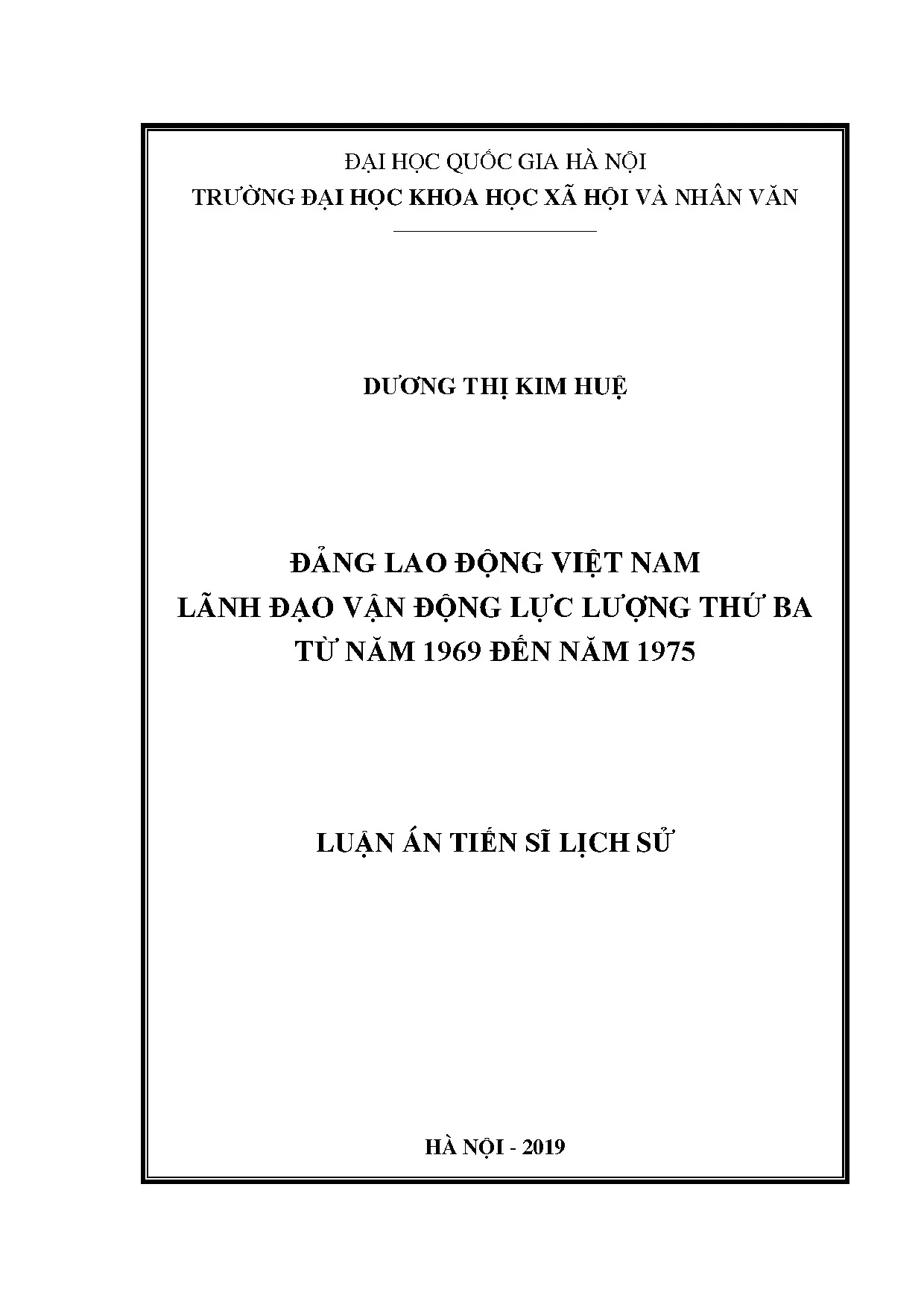 Nghiên cứu lãnh đạo vận động lực lượng thứ ba