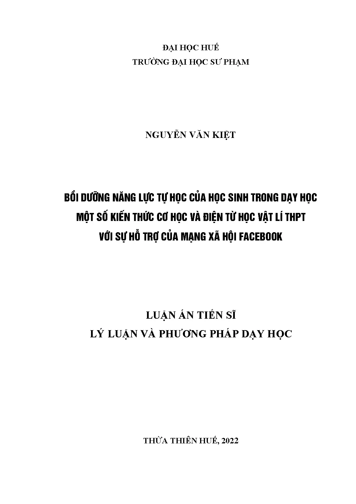 Bồi dưỡng năng lực tự học của học sinh trong dạy học một số