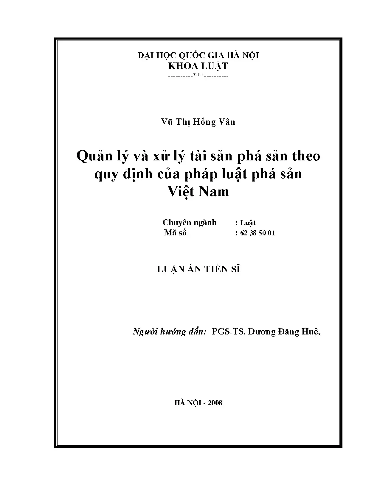 Quản lý tài sản phá sản theo Luật Phá sản Việt Nam