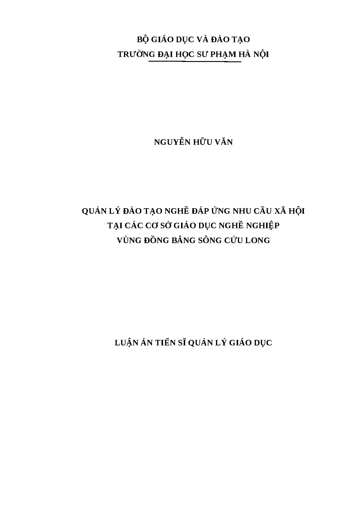 Nguyễn hữu văn luận án quản lý đtn đáp ứng ncxh tại các cs g
