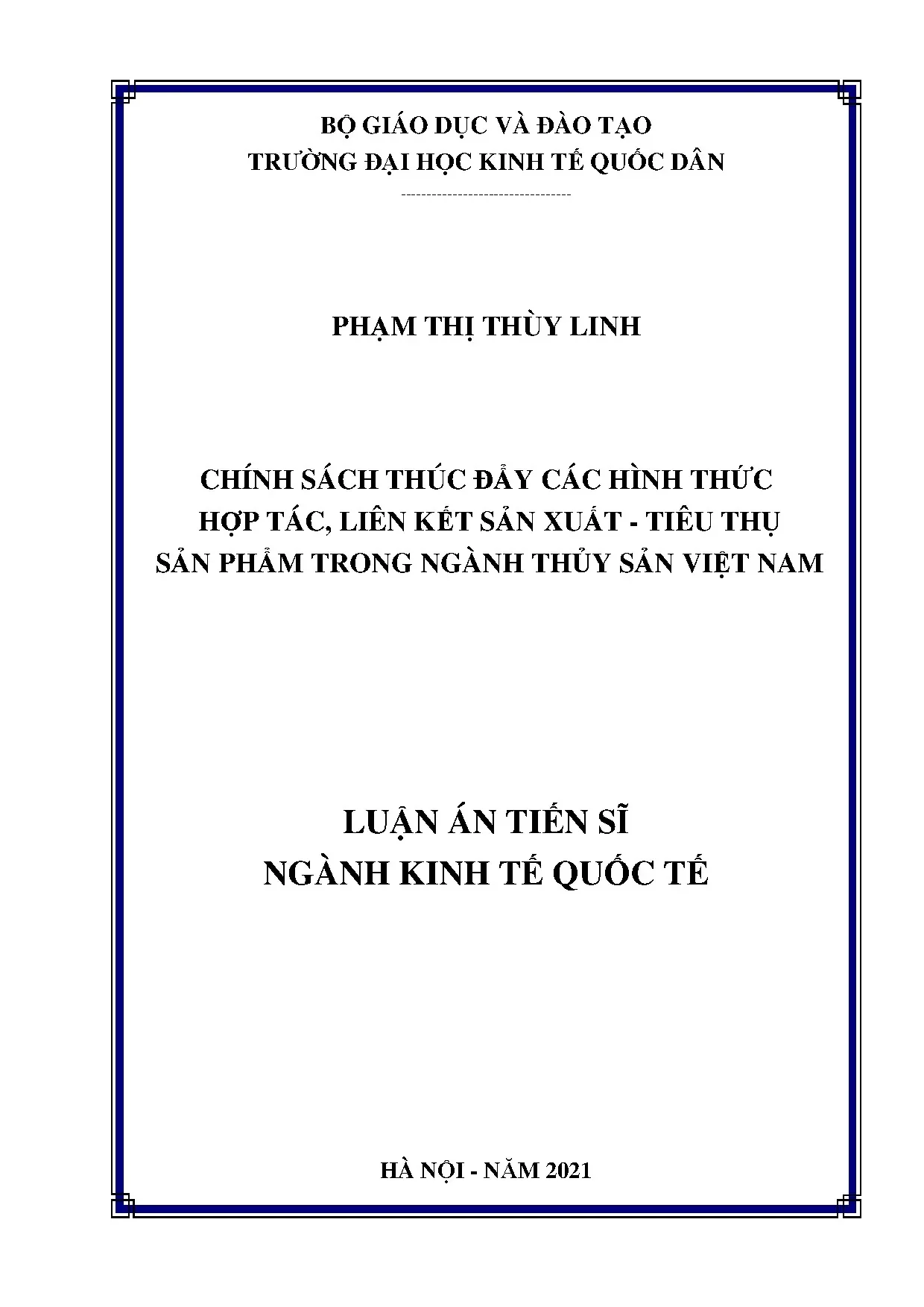 Chính sách thúc đẩy hợp tác ngành thủy sản Việt Nam