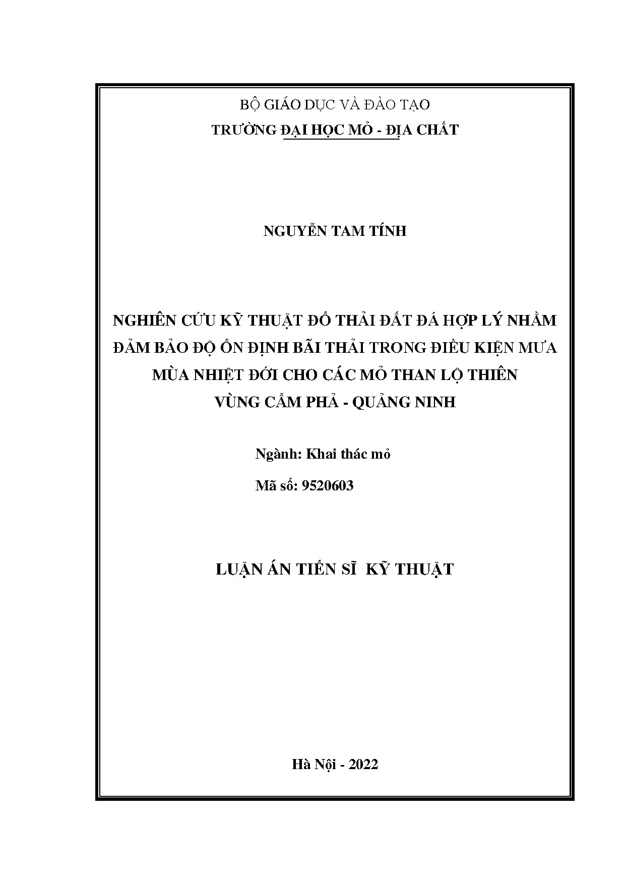 Kỹ thuật đổ thải đất đá đảm bảo ổn định bãi thải mỏ than