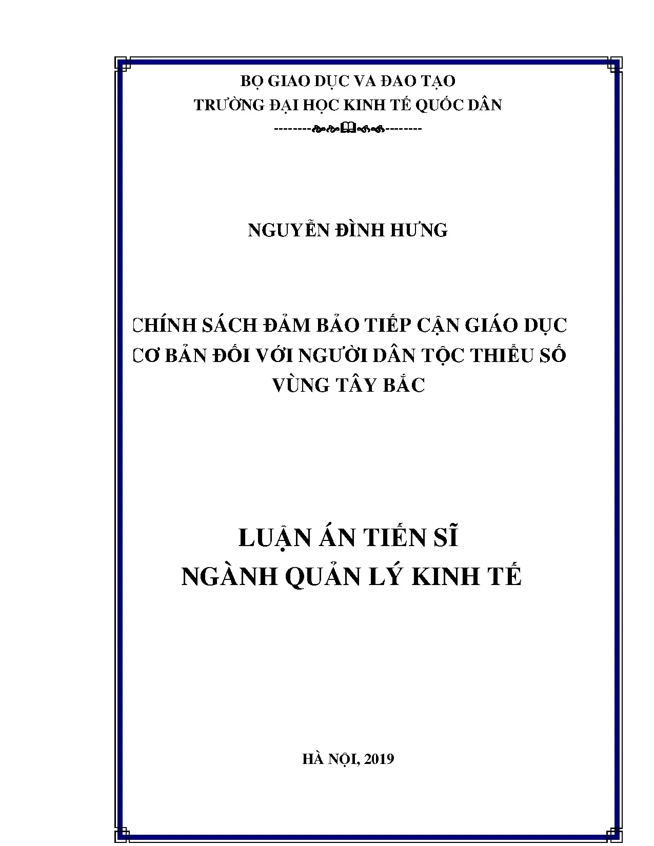 Chính sách tiếp cận giáo dục cơ bản cho người dân tộc thiểu số Tây Bắc