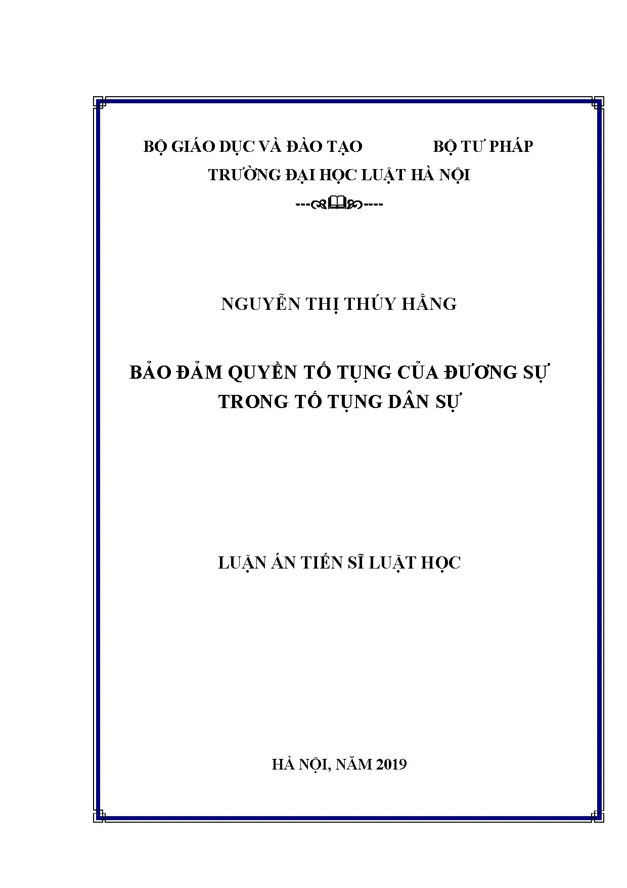 Bảo đảm quyền tố tụng của đương sự trong tố tụng dân sự