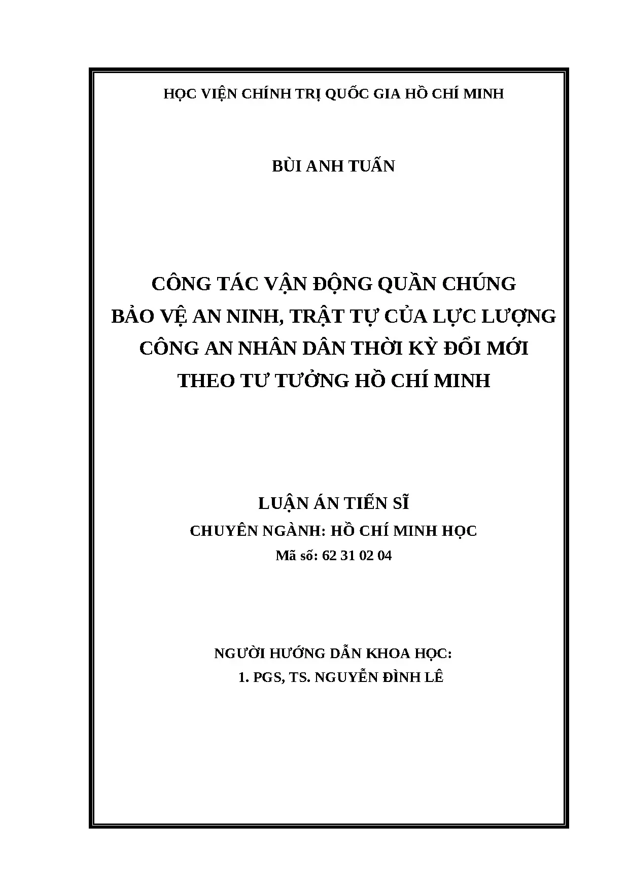 Luận án ts bùi anh tuấn