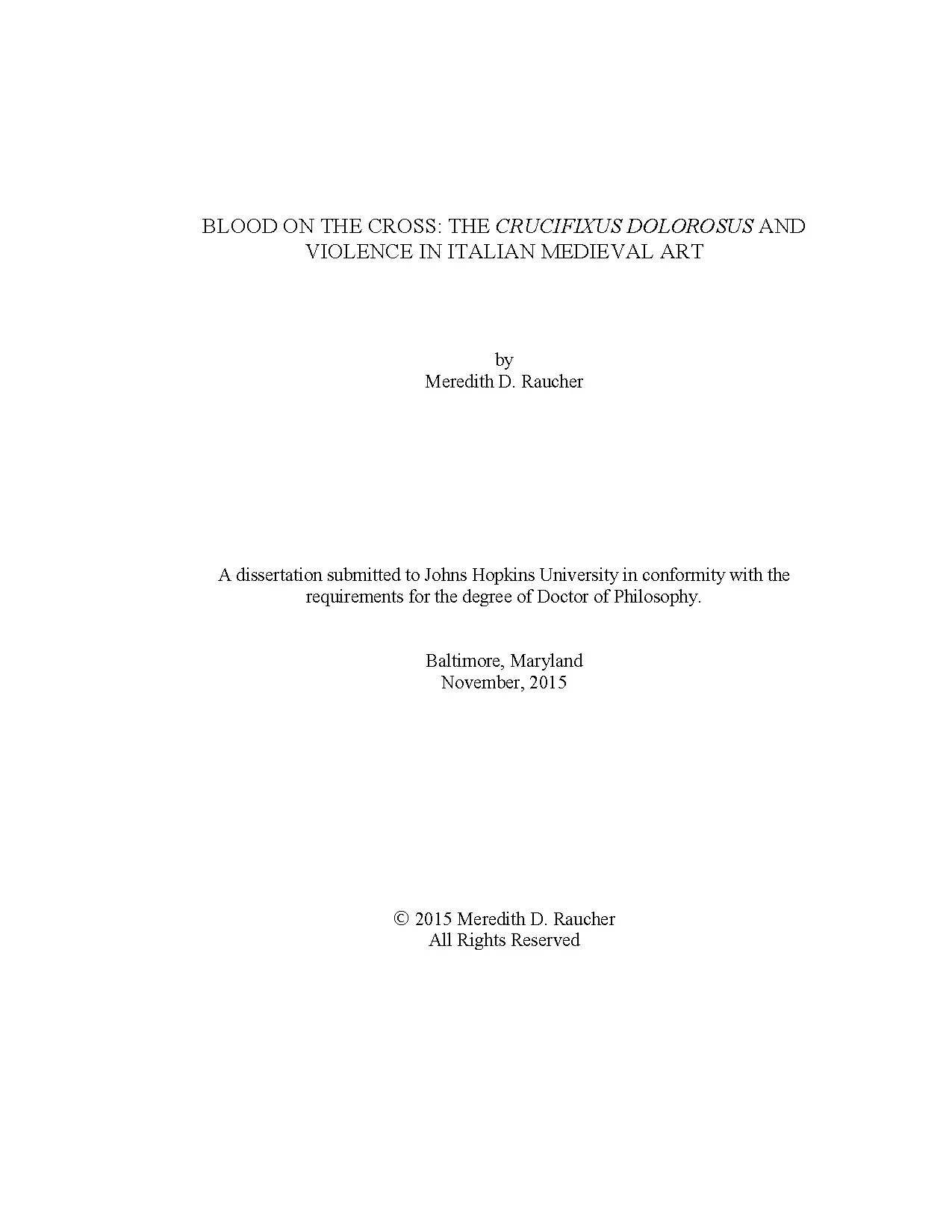 Raucher dissertation 2016