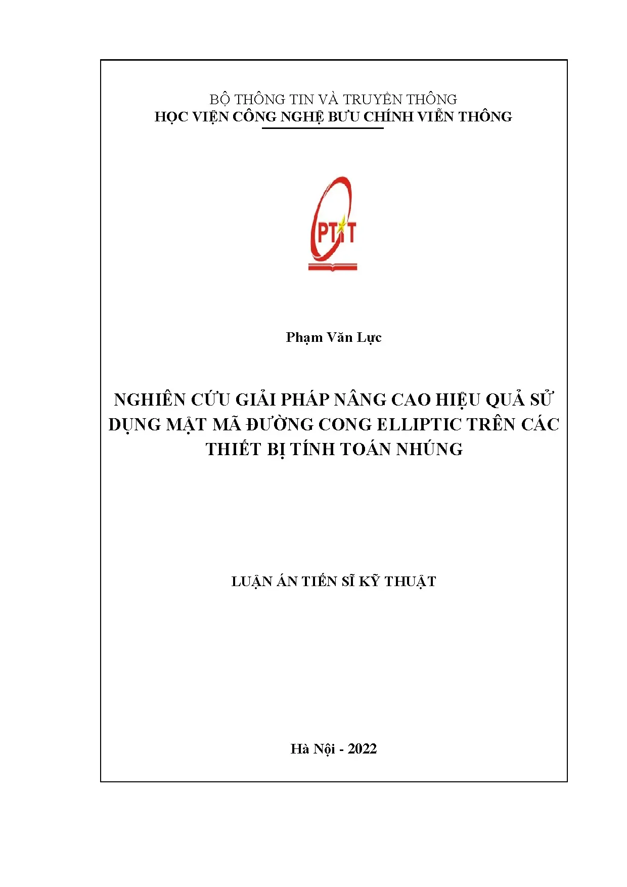 Nâng cao hiệu quả mật mã ECC trên thiết bị nhúng