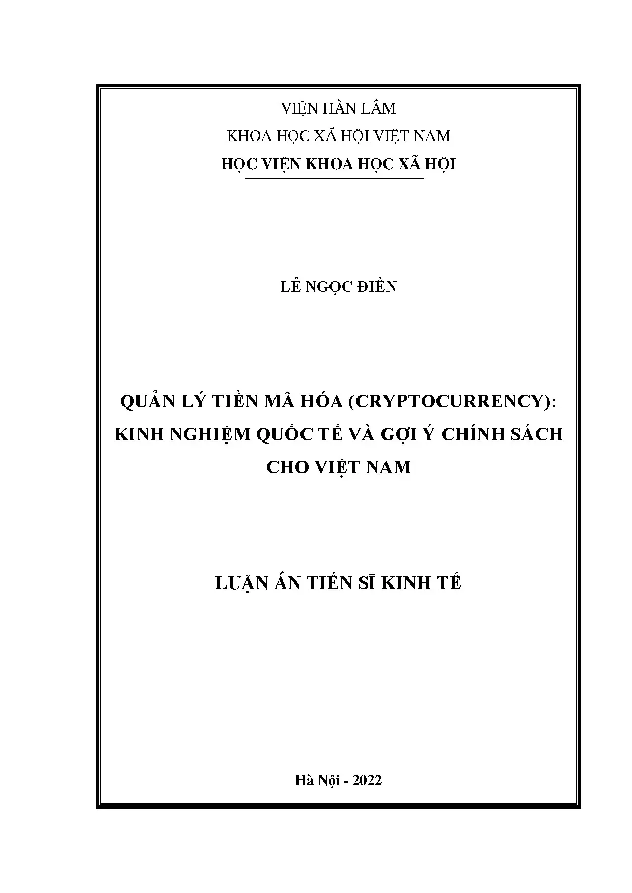 Quản lý tiền mã hóa: Kinh nghiệm quốc tế & Việt Nam