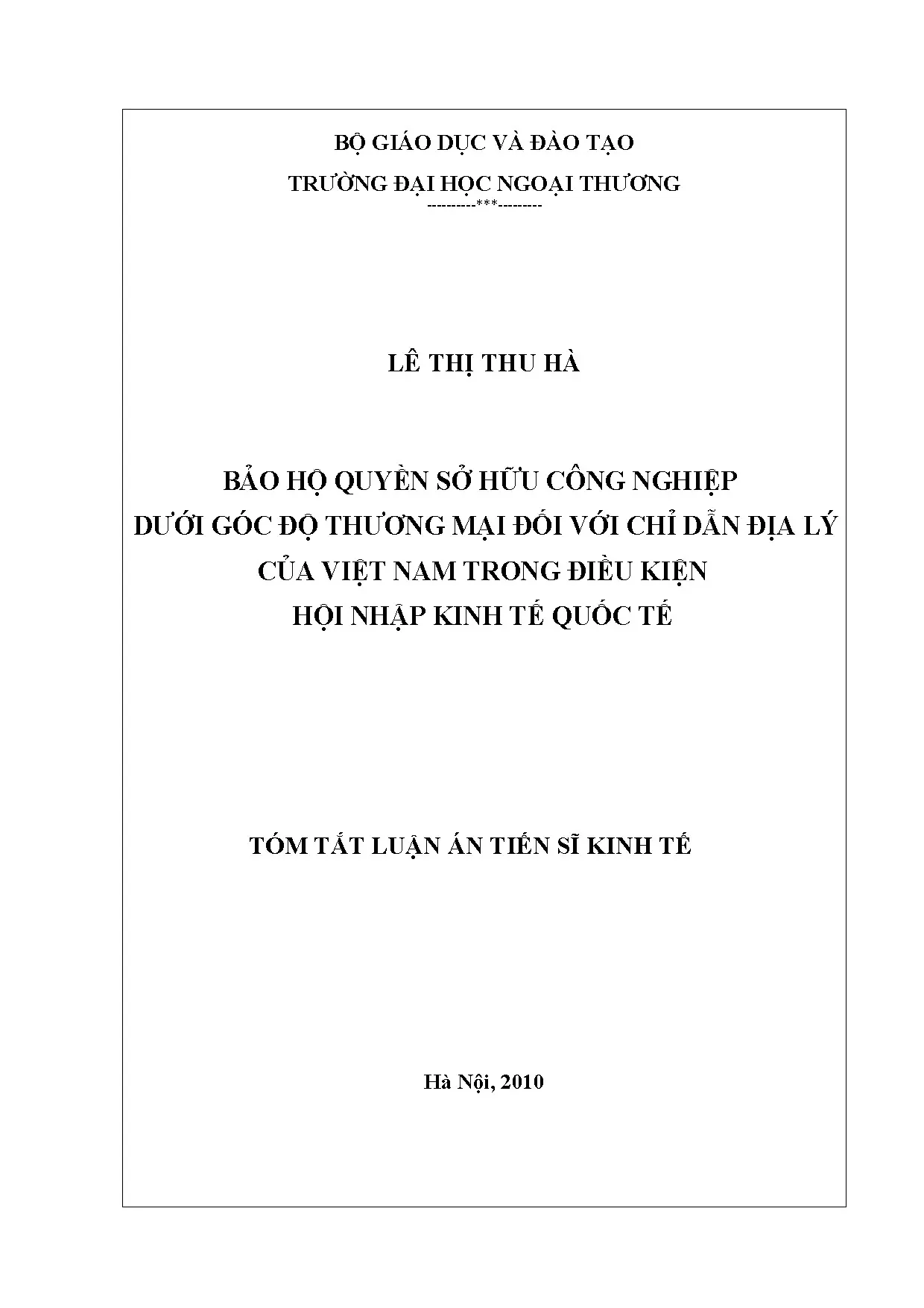 Bảo hộ chỉ dẫn địa lý Việt Nam
