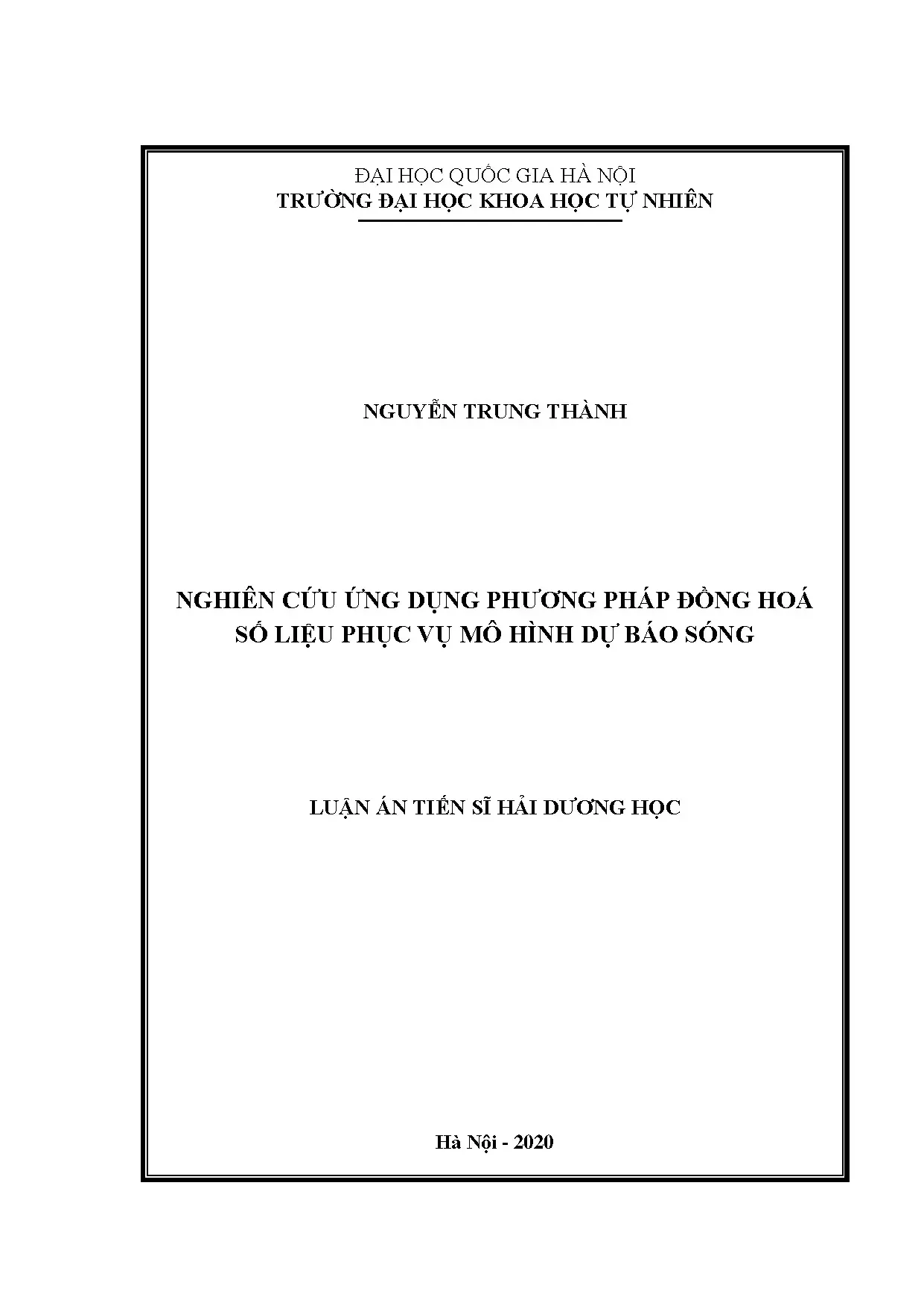 Luận án tiến sĩ nghiên cứu ứng dụng phương pháp đồng hoá số