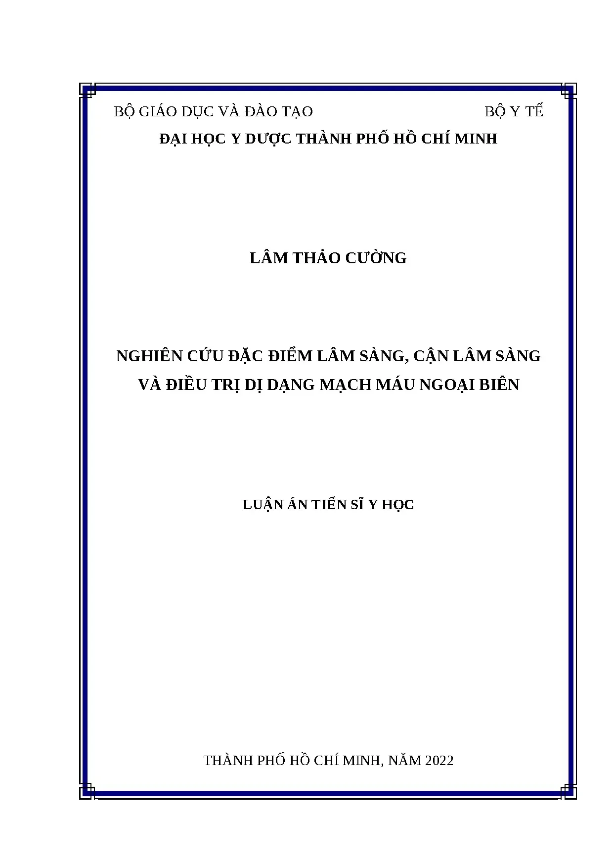 Đặc điểm lâm sàng & điều trị dị dạng mạch máu ngoại biên