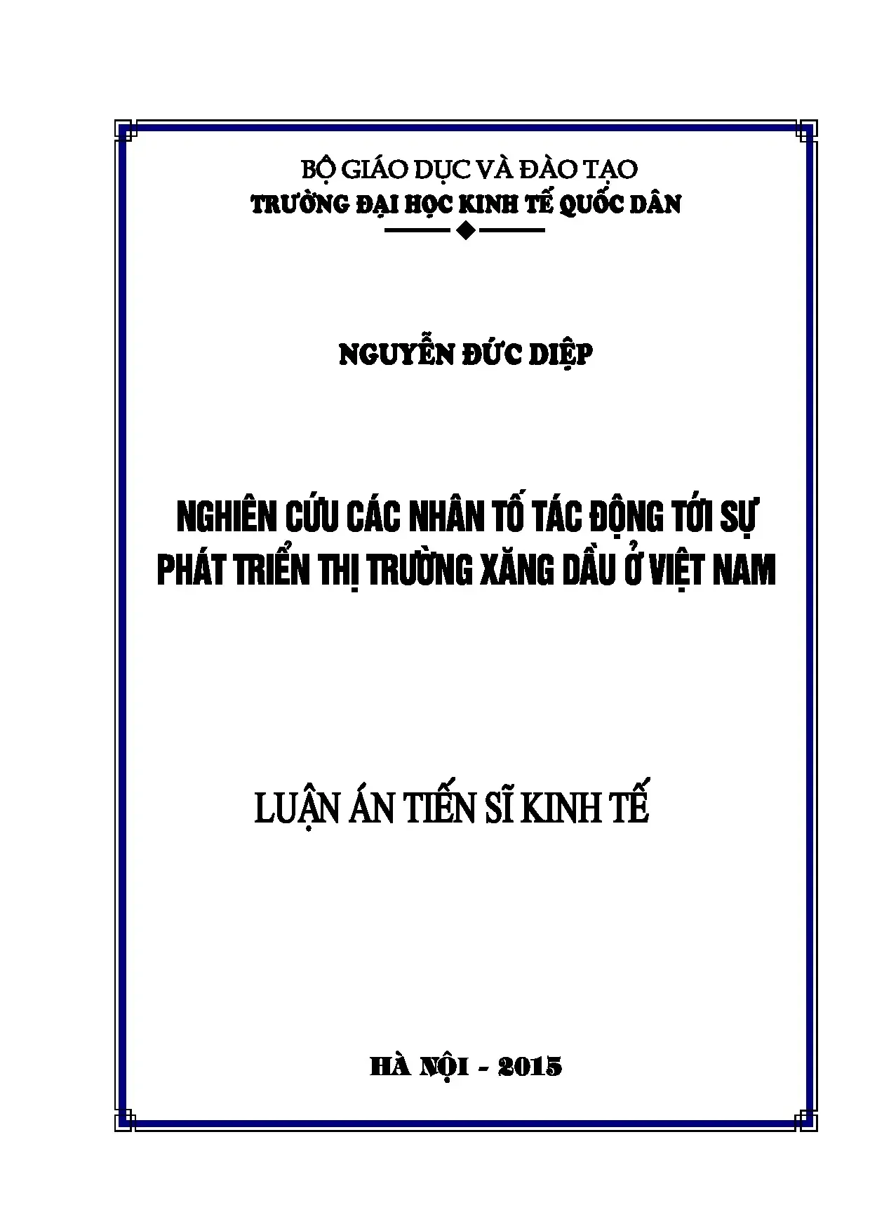 Nhân tố tác động phát triển thị trường xăng dầu Việt Nam