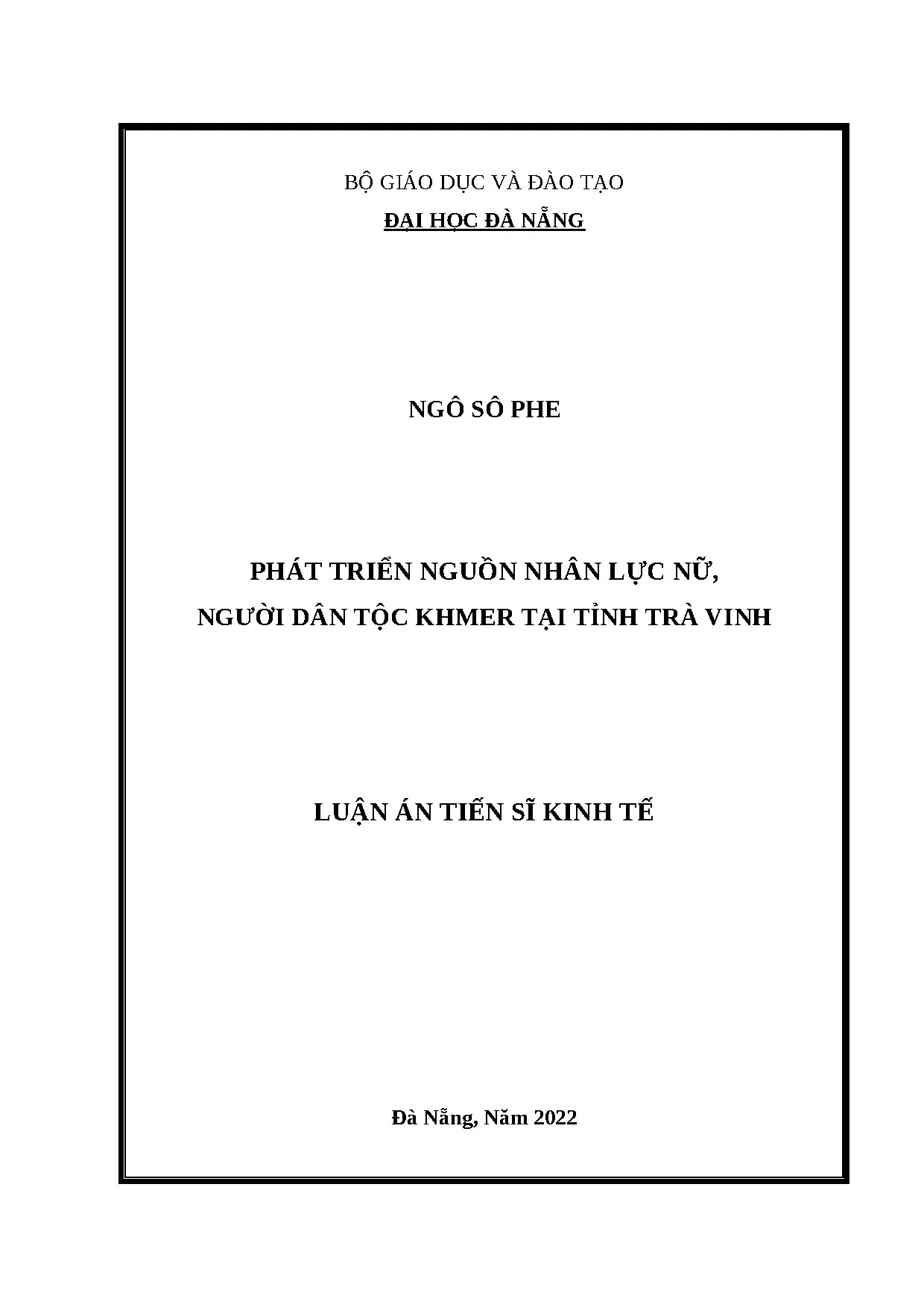 Phát triển nhân lực nữ Khmer Trà Vinh: Đóng góp kinh tế
