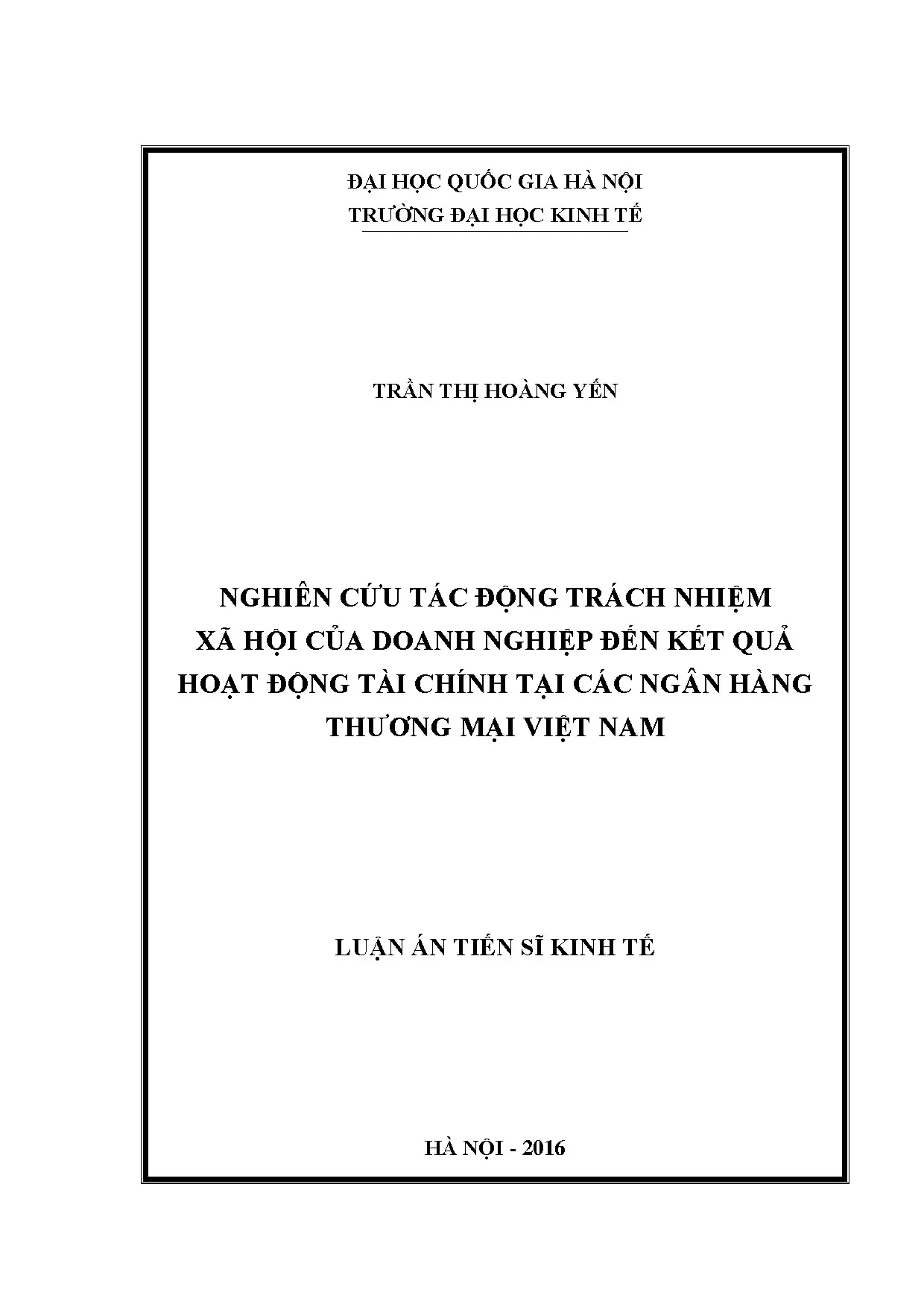 Tác động trách nhiệm xã hội doanh nghiệp đến kết quả hoạt động tài chính